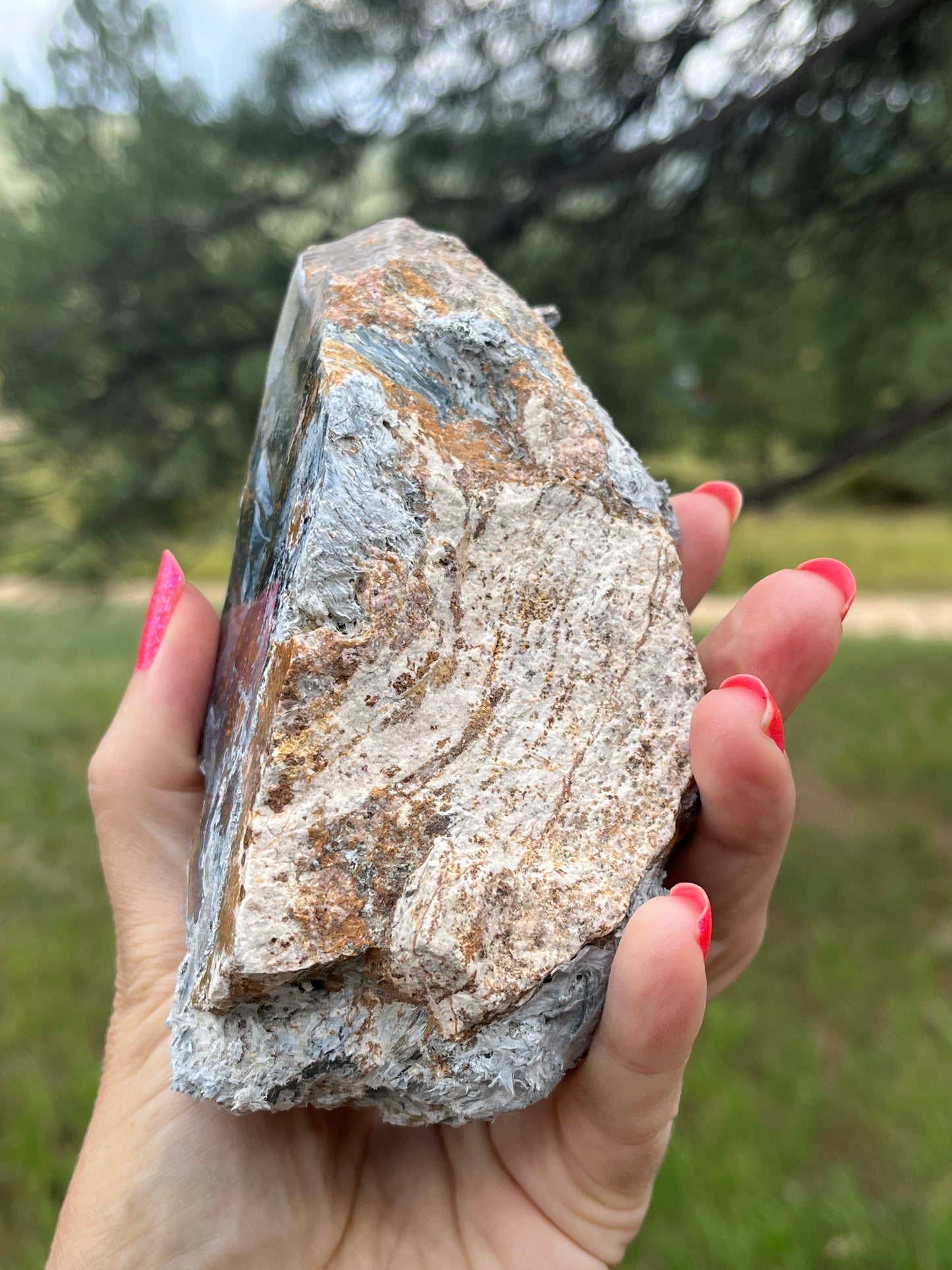 Pietersite Rough with semi polished face stone Lapidary Supplies