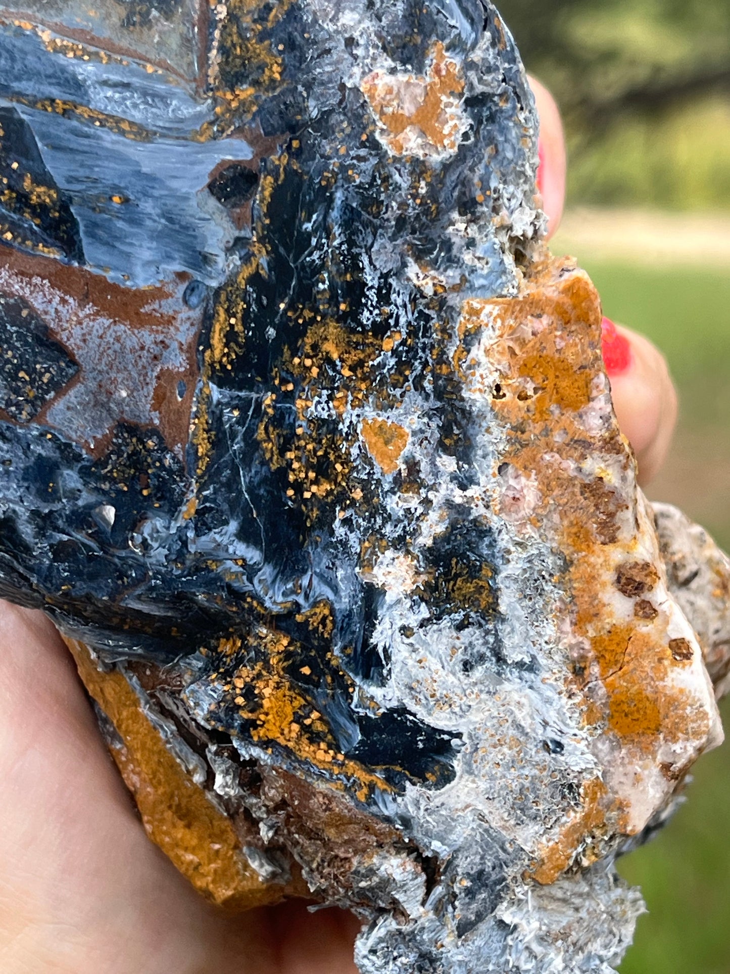 Pietersite Rough with semi polished face stone Lapidary Supplies