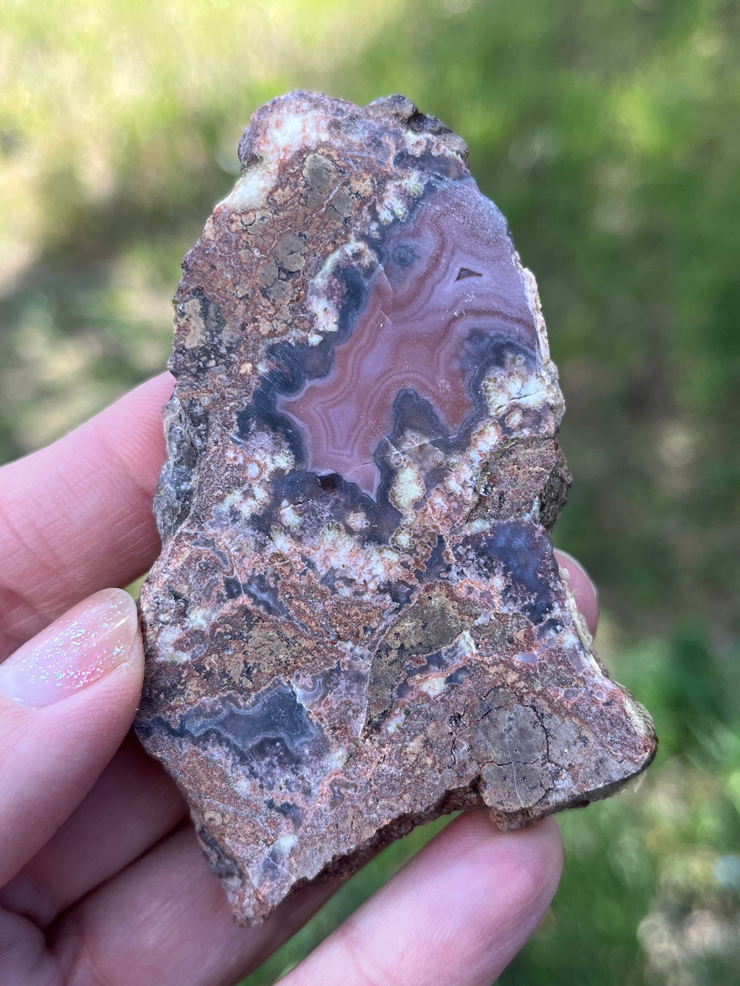 Purple Passion Lapidary Slab Old Vintage Stock