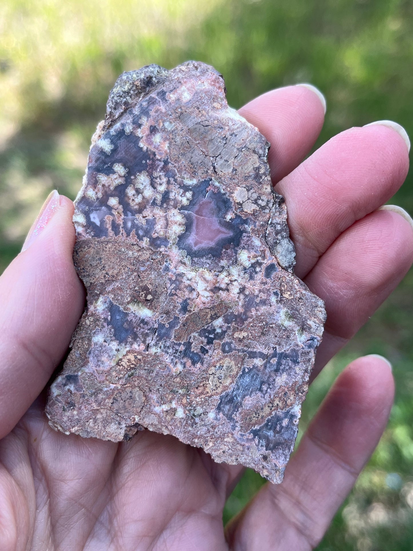 Purple Passion Lapidary Slab Old Vintage Stock