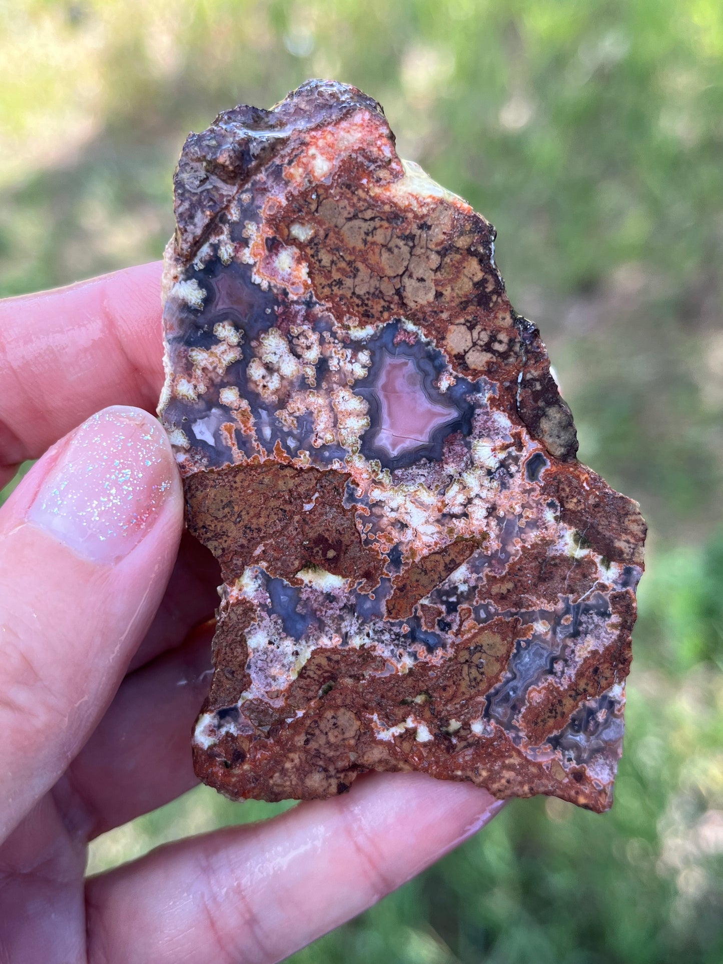 Purple Passion Lapidary Slab Old Vintage Stock