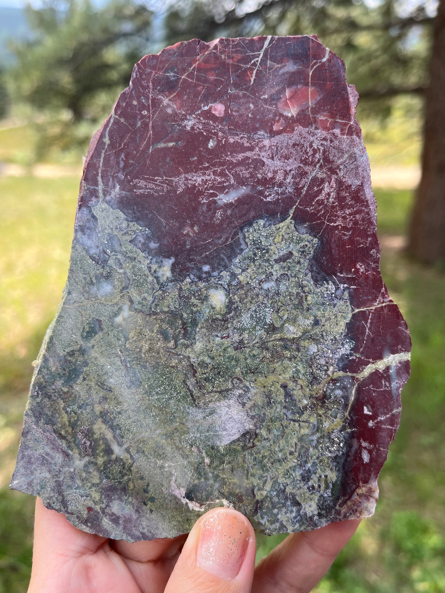 Bloodstone Jasper Lapidary Slab stone