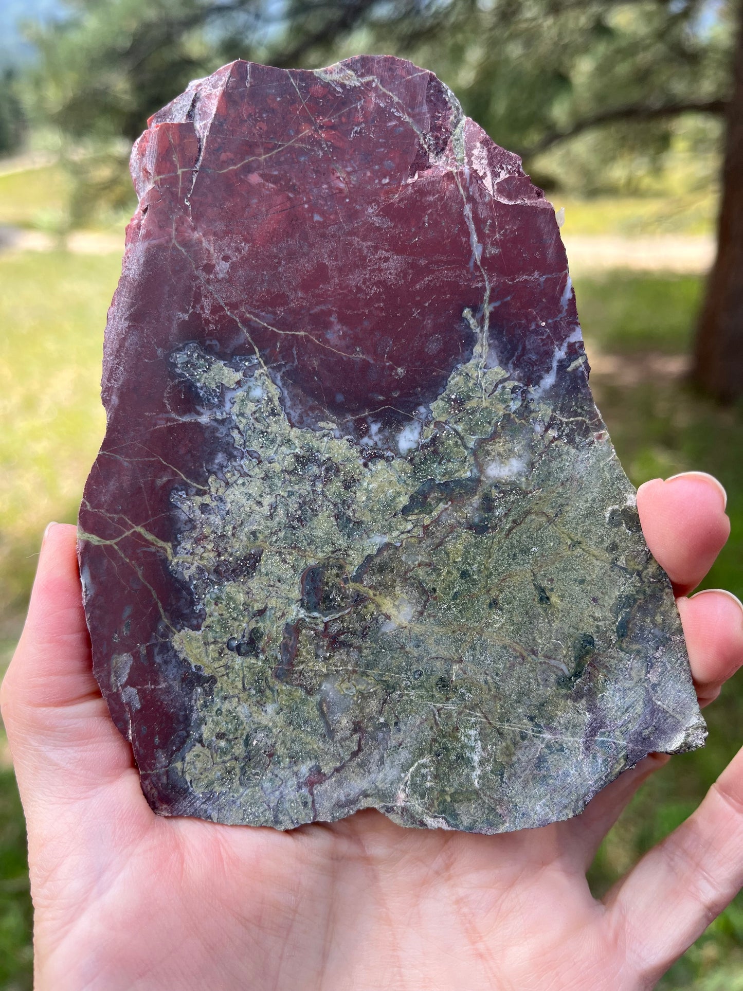 Bloodstone Jasper Lapidary Slab stone