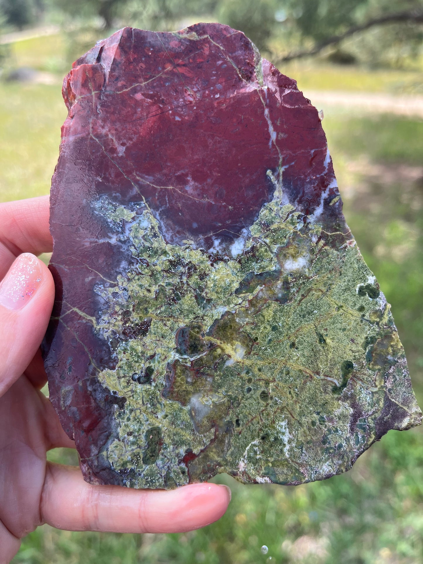 Bloodstone Jasper Lapidary Slab stone