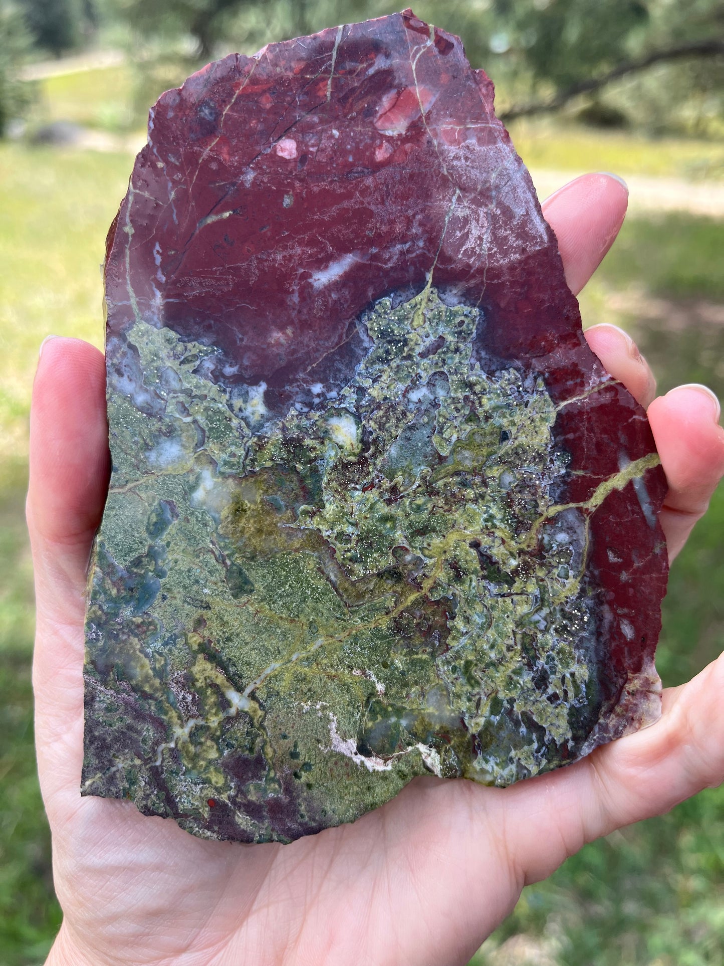 Bloodstone Jasper Lapidary Slab stone