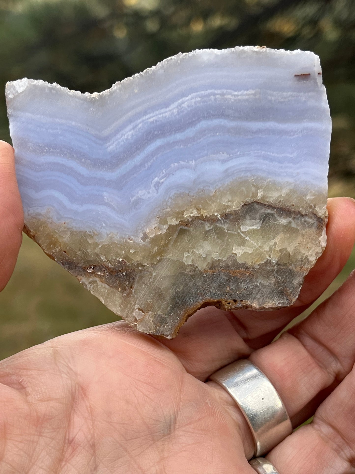 Blue Lace Agate lapidary slab supplies