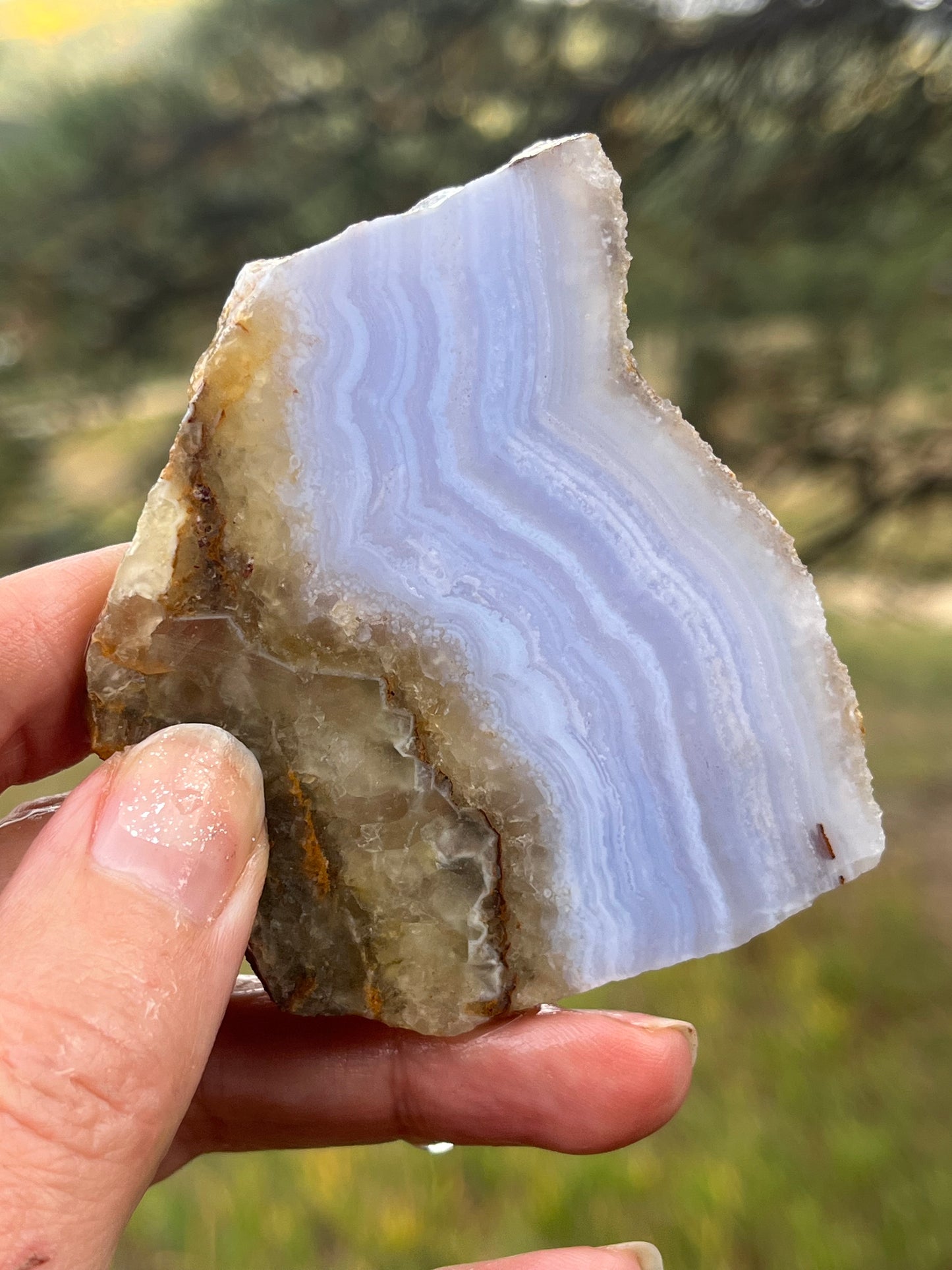 Blue Lace Agate lapidary slab supplies