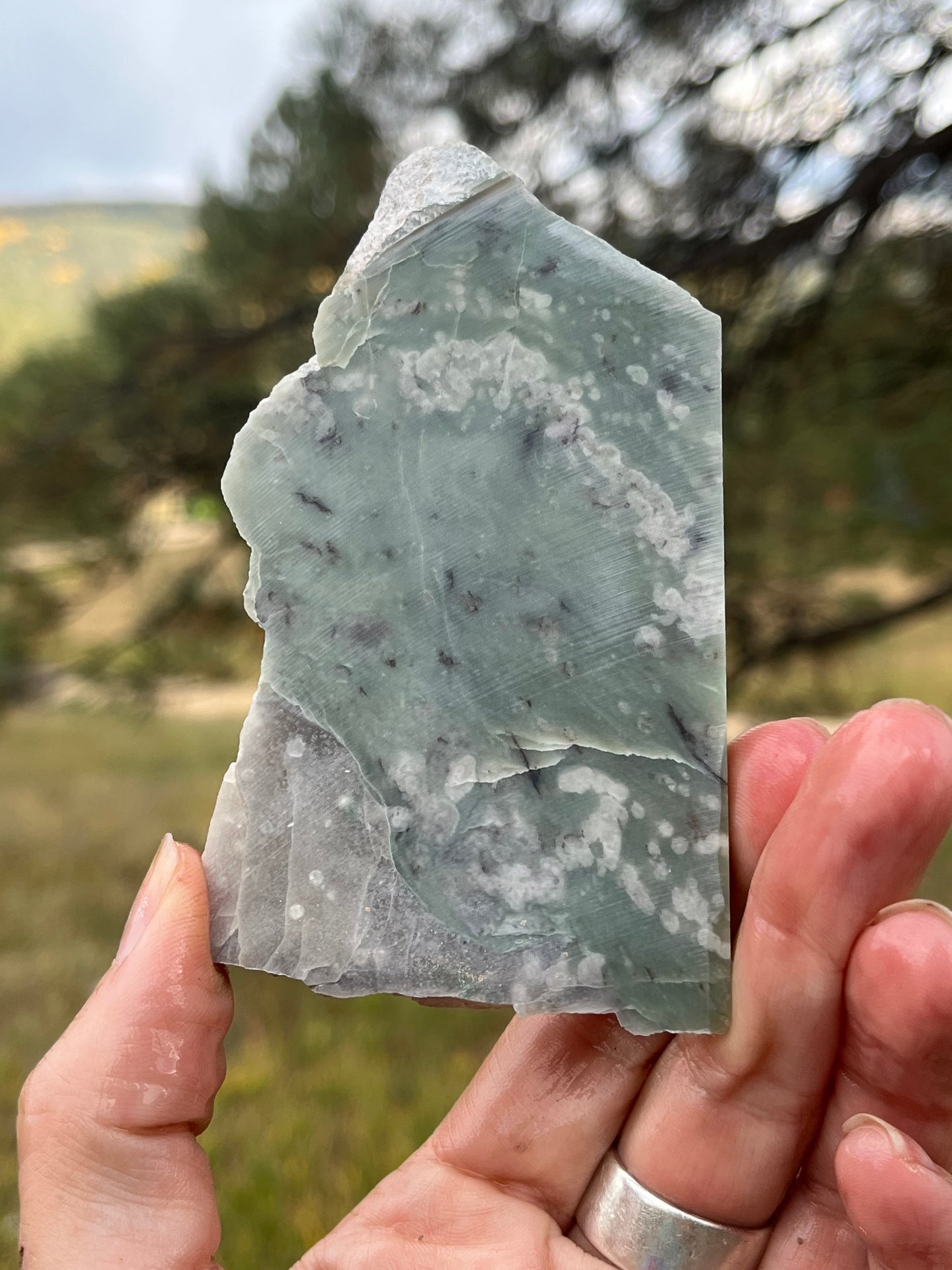 Flower Jade Lapidary Slab stone supplies