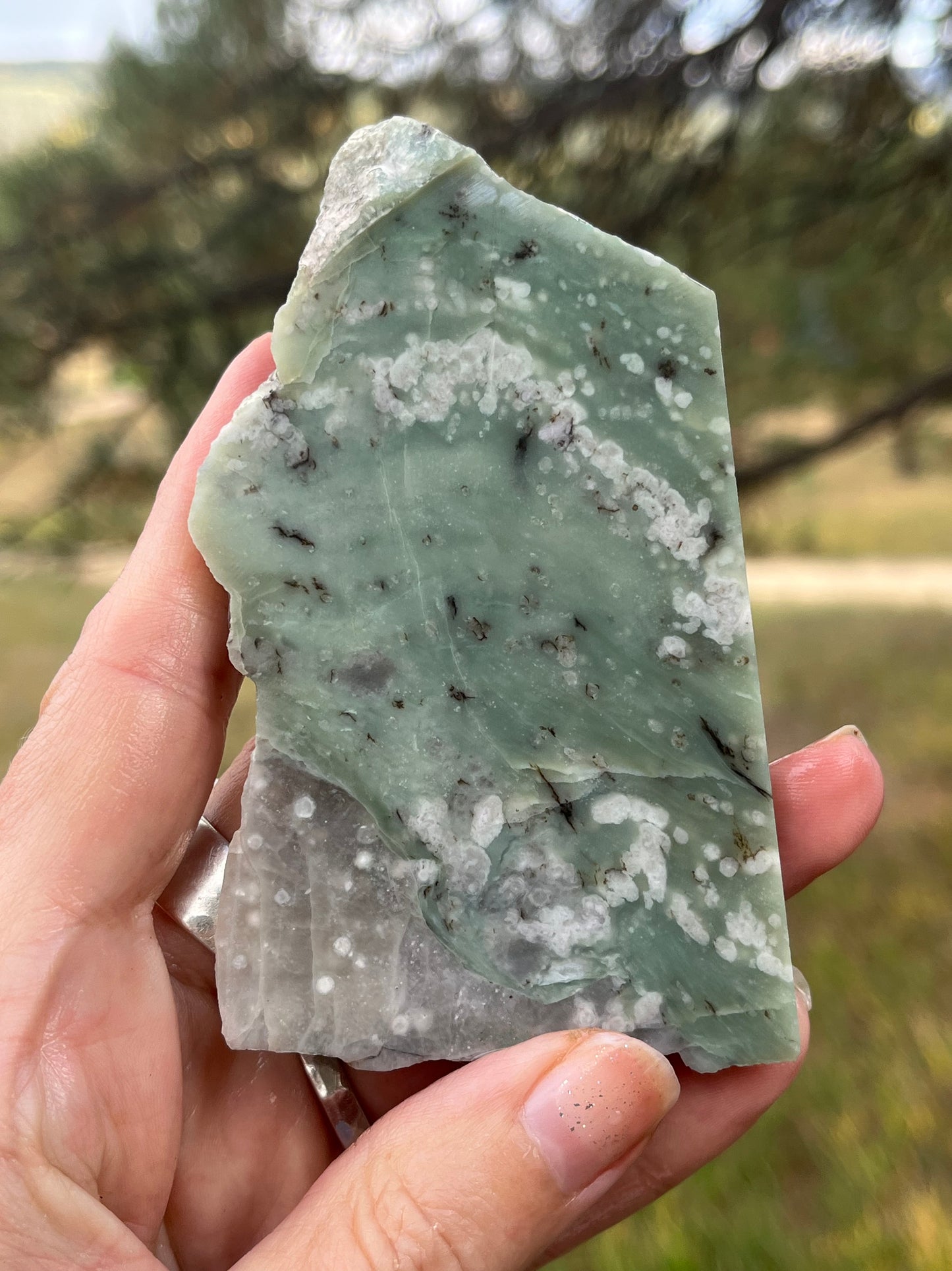 Flower Jade Lapidary Slab stone supplies