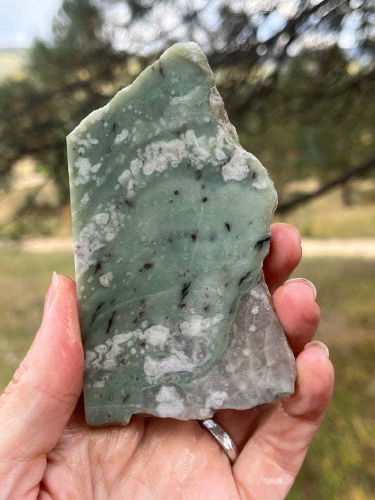 Flower Jade Lapidary Slab stone supplies