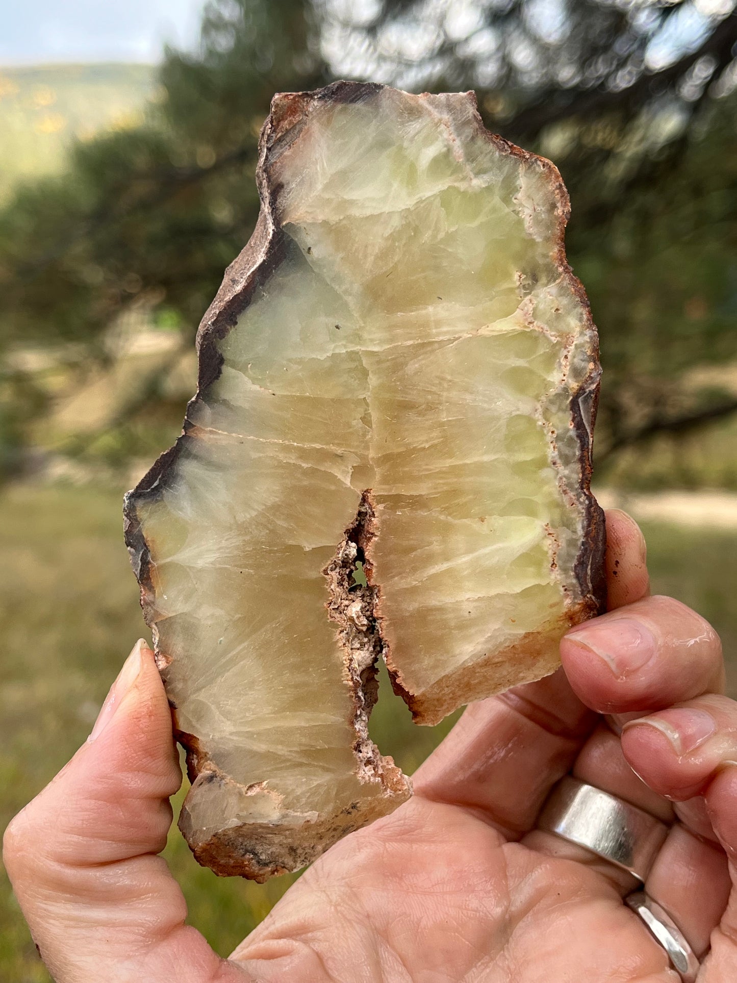 Prehnite Lapidary Slab stone for Lapidary Art