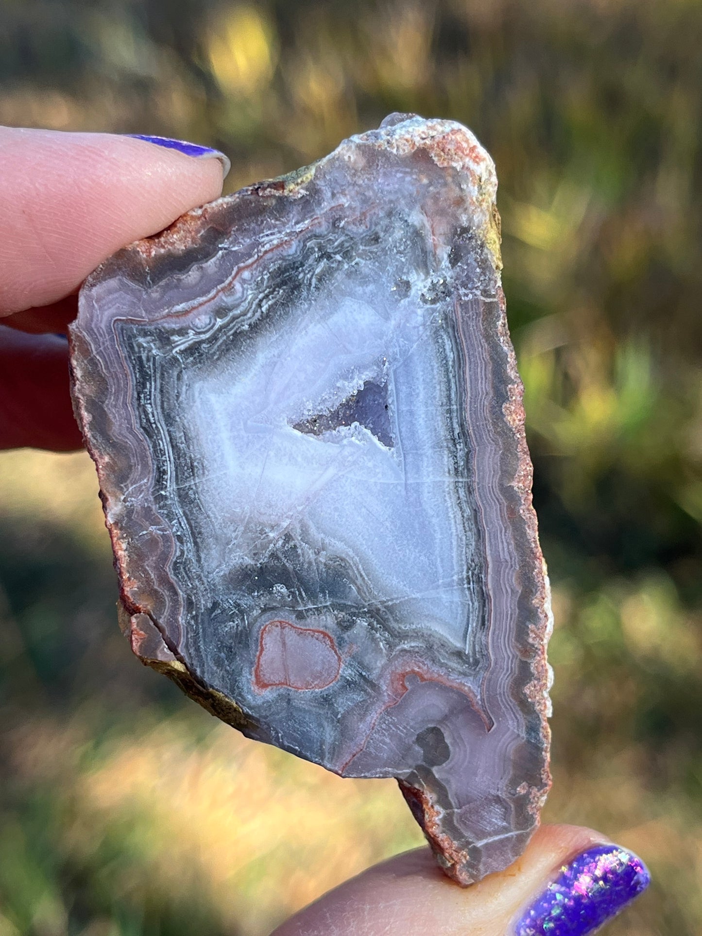 Purple Passion Agate Mexico Lapidary Slab rare