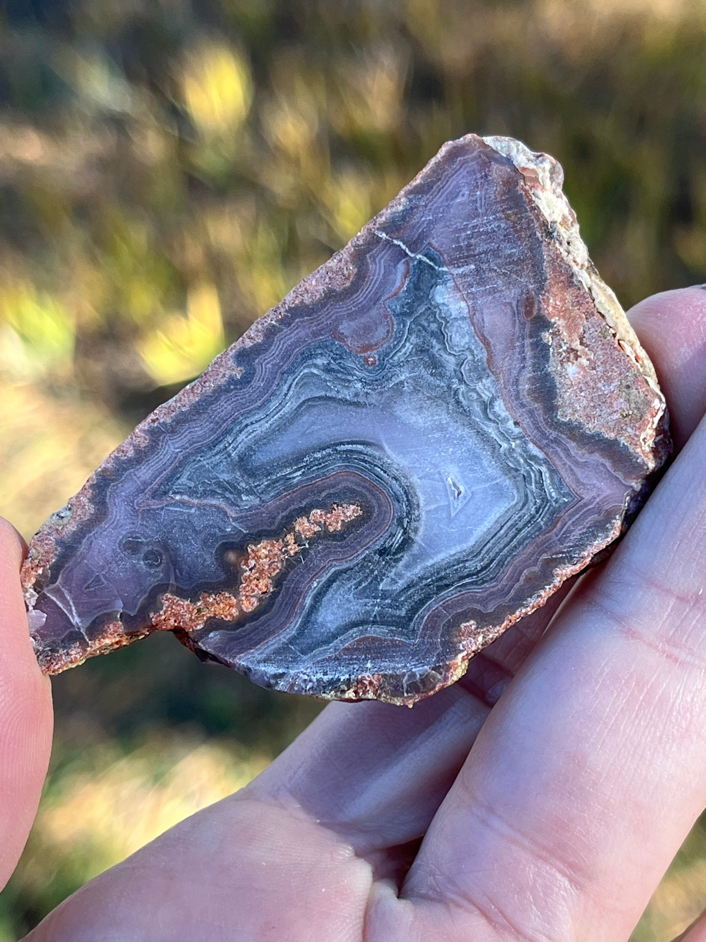 Purple Passion Agate Mexico Lapidary Slab rare