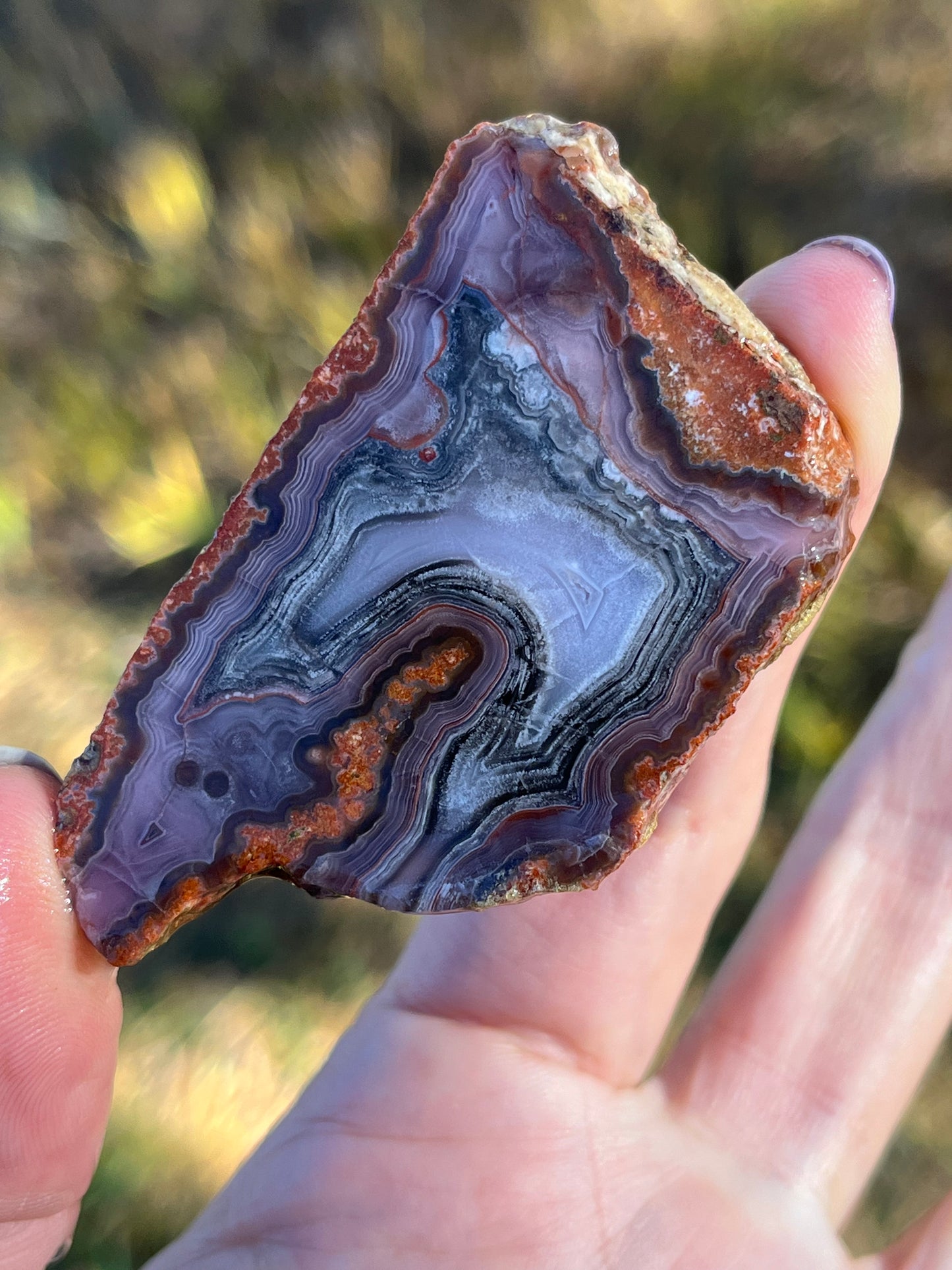 Purple Passion Agate Mexico Lapidary Slab rare