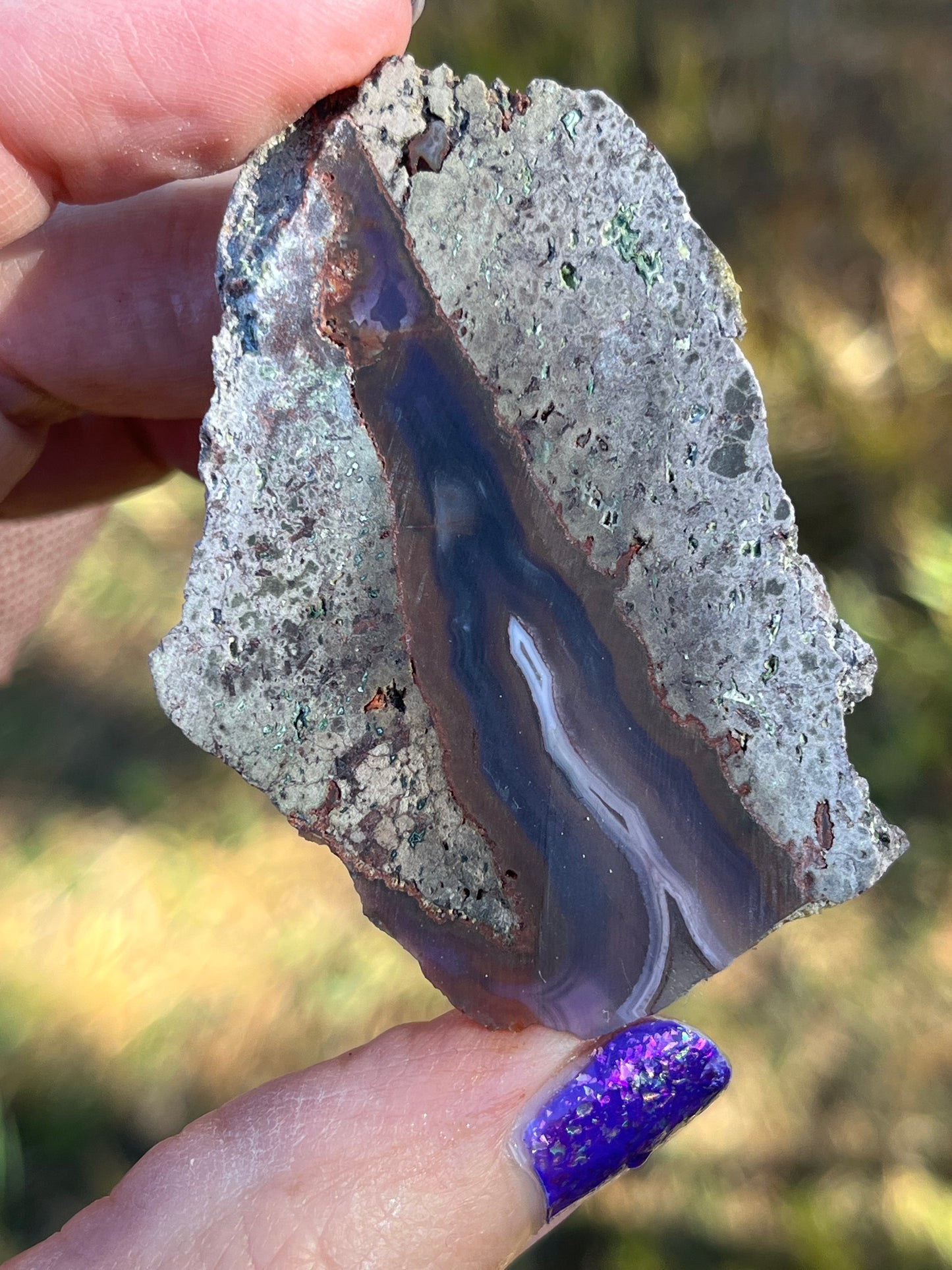 Purple Passion Agate Mexico Lapidary Slab rare