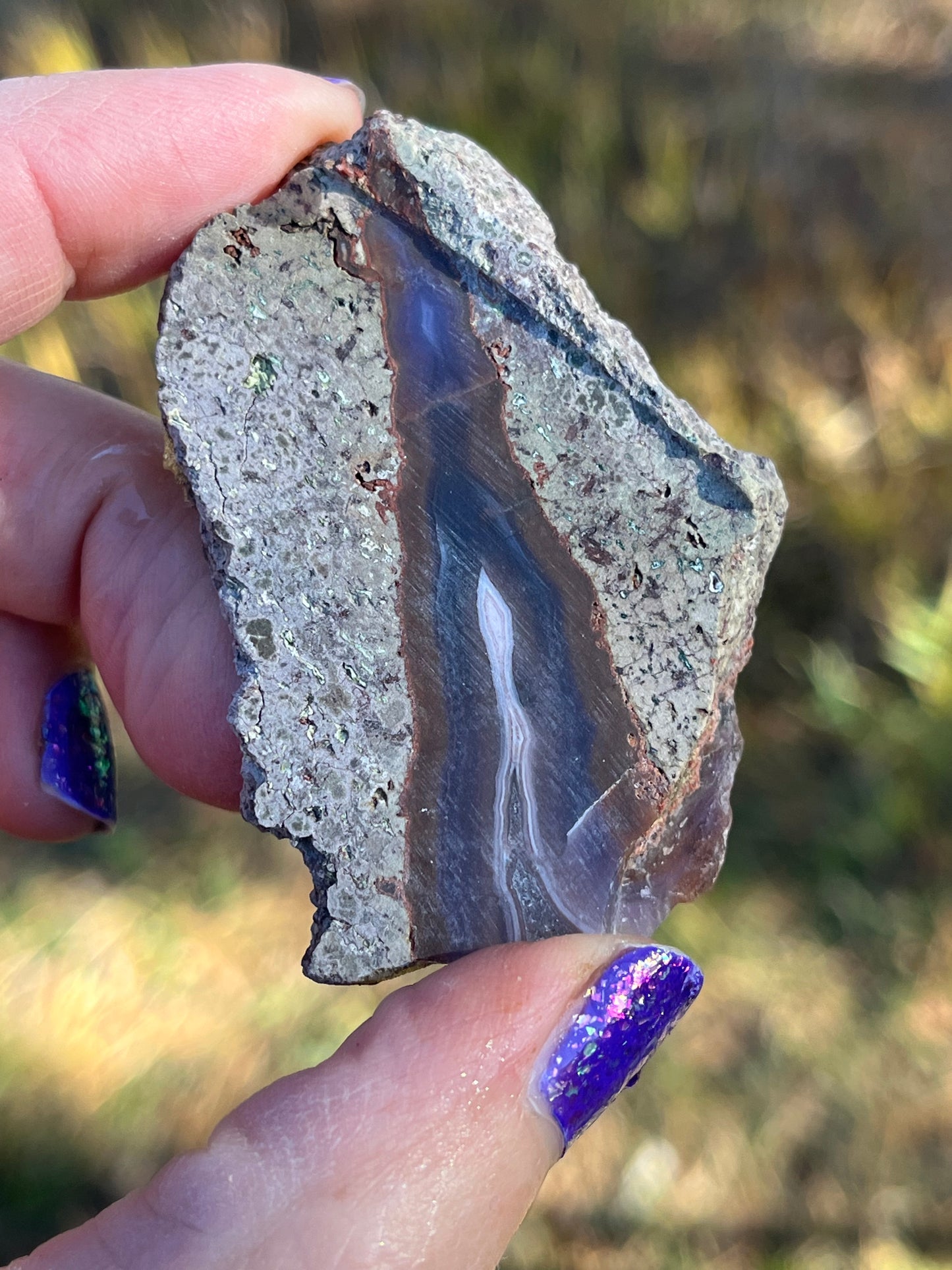 Purple Passion Agate Mexico Lapidary Slab rare