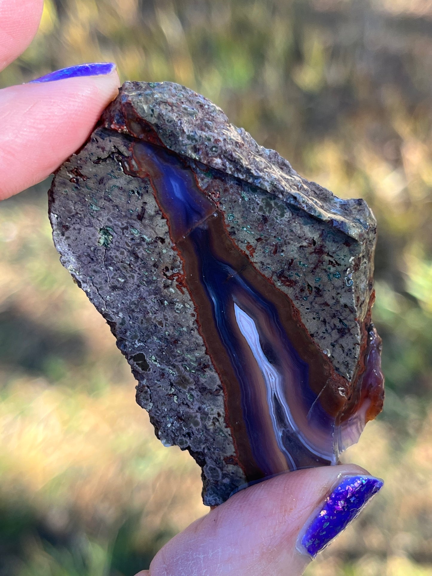 Purple Passion Agate Mexico Lapidary Slab rare