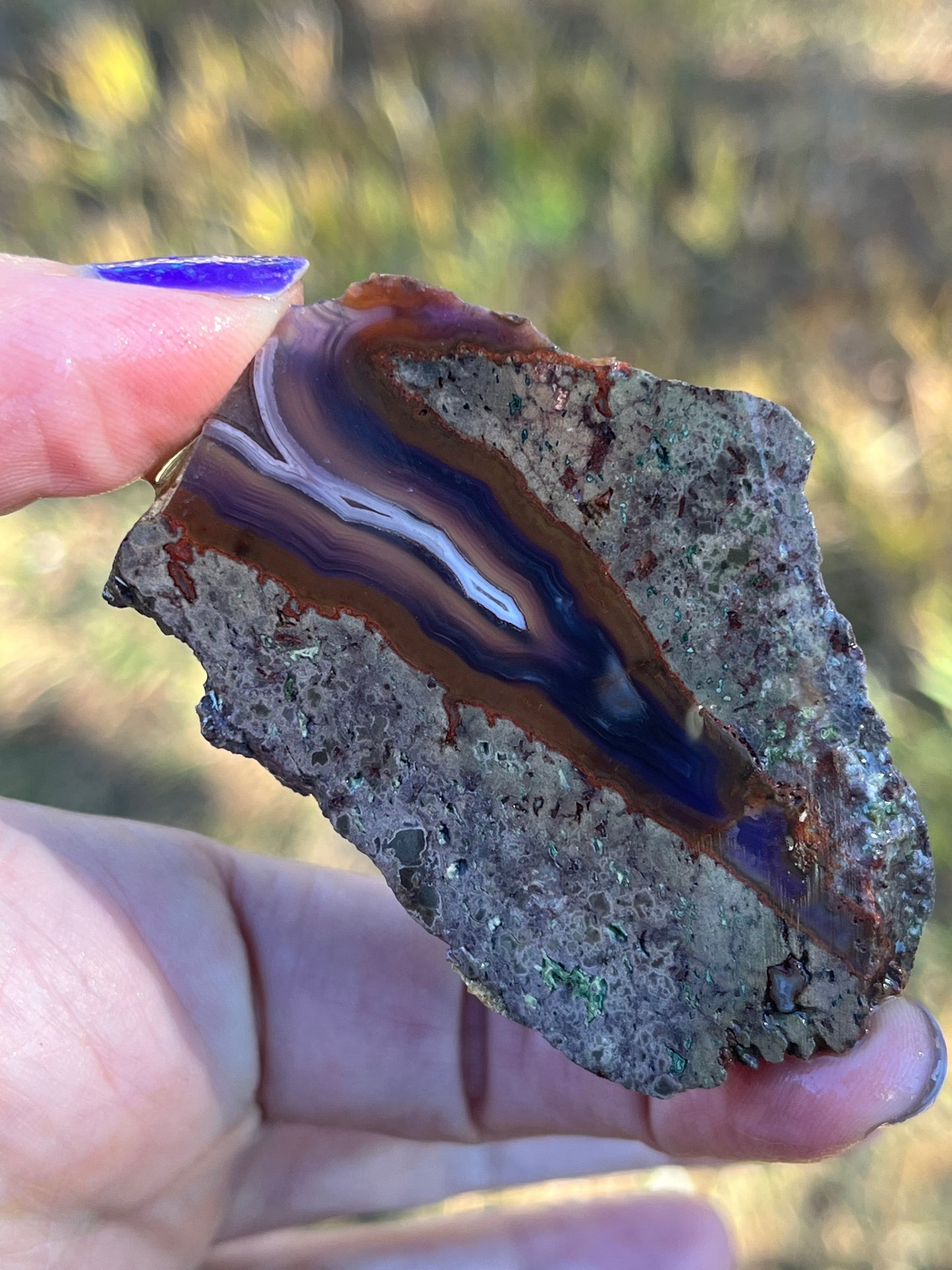 Purple Passion Agate Mexico Lapidary Slab rare