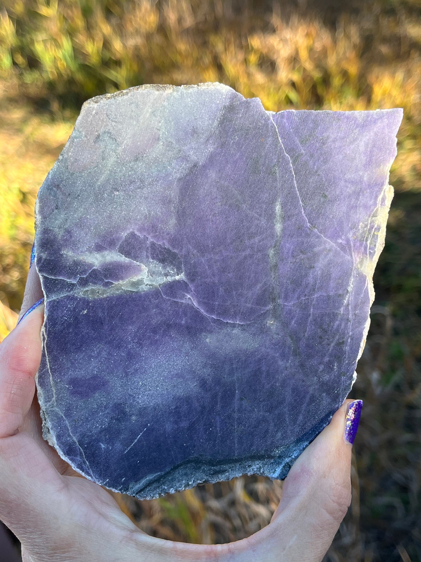 Natural Morado Purple Opal Lapidary Slab Specimen