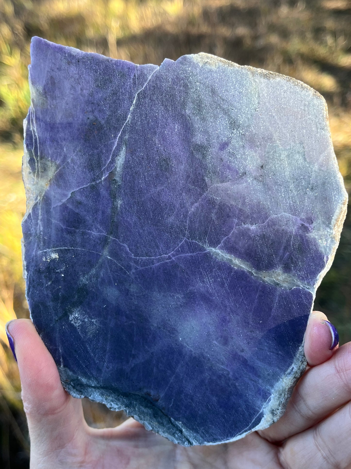 Natural Morado Purple Opal Lapidary Slab Specimen