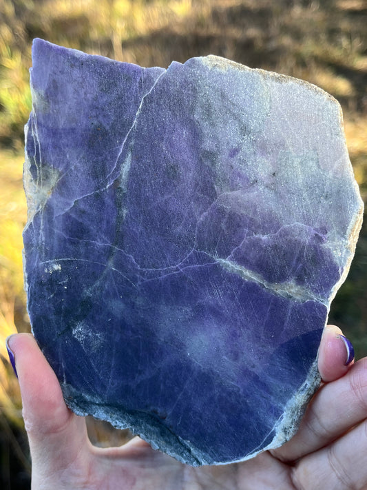 Natural Morado Purple Opal Lapidary Slab Specimen