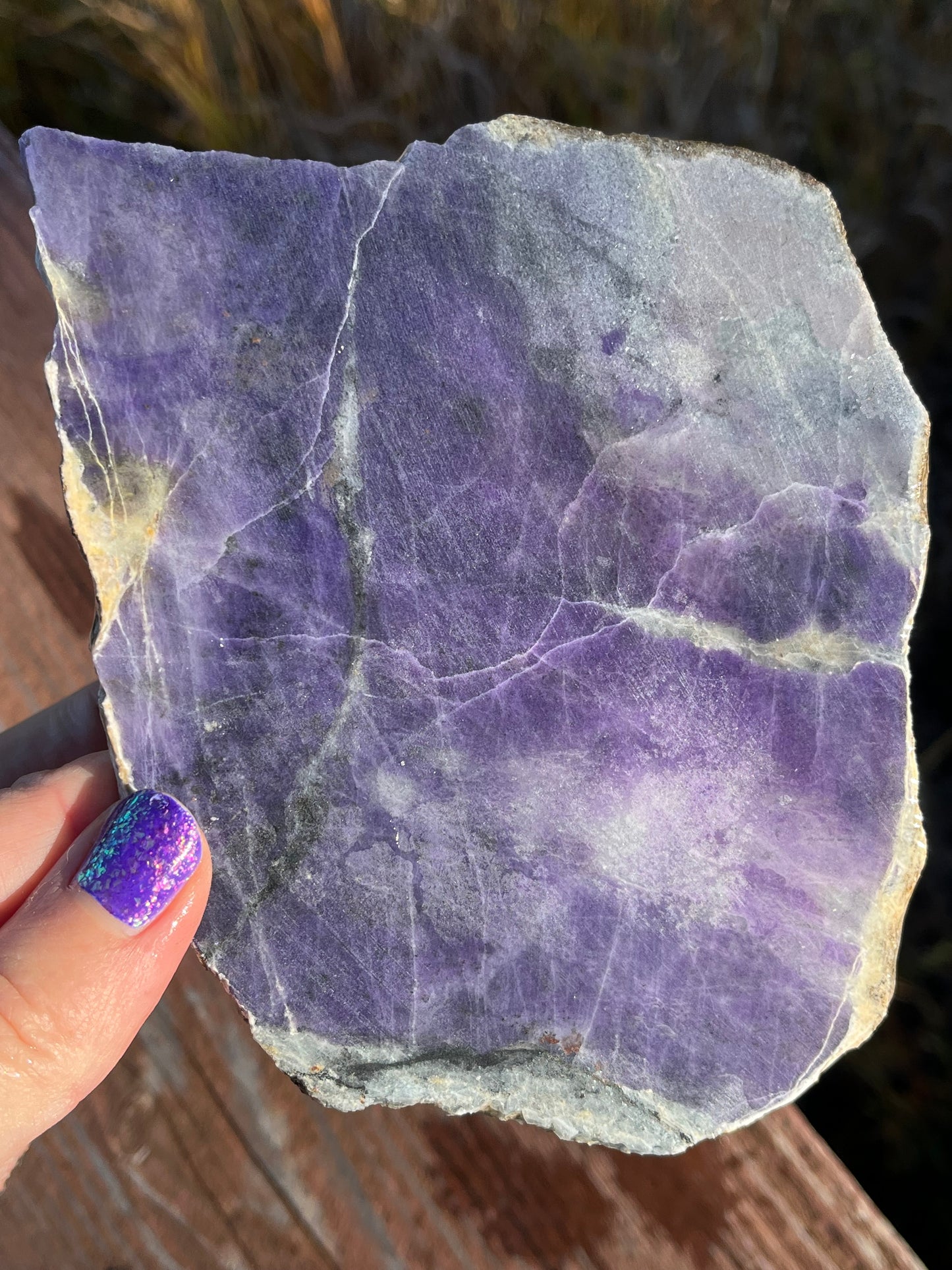 Natural Morado Purple Opal Lapidary Slab Specimen