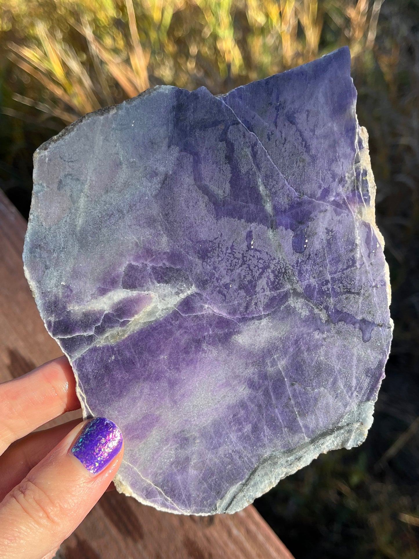 Natural Morado Purple Opal Lapidary Slab Specimen