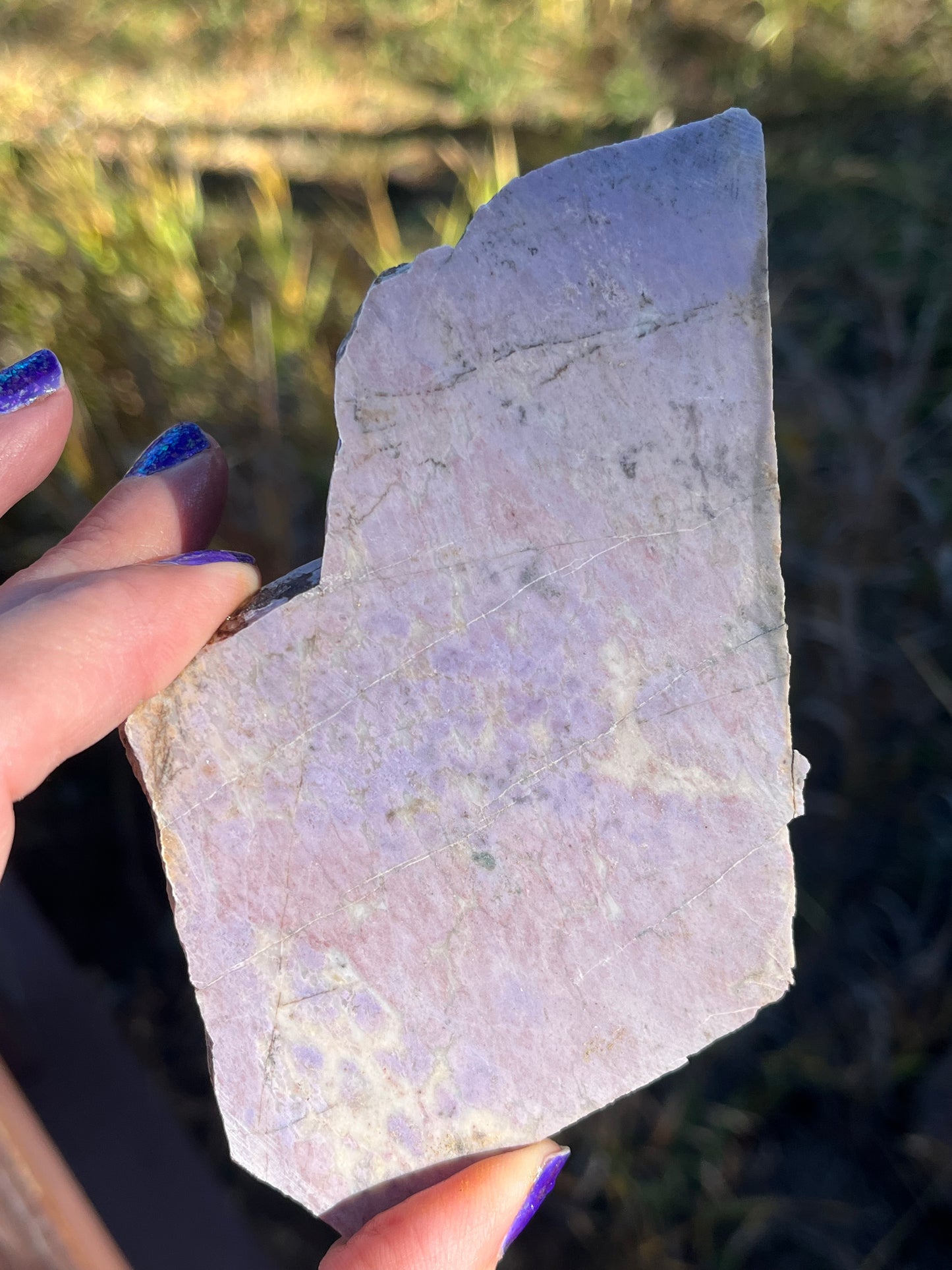 Lavender Turkish Jade Lapidary Slab stone supplies