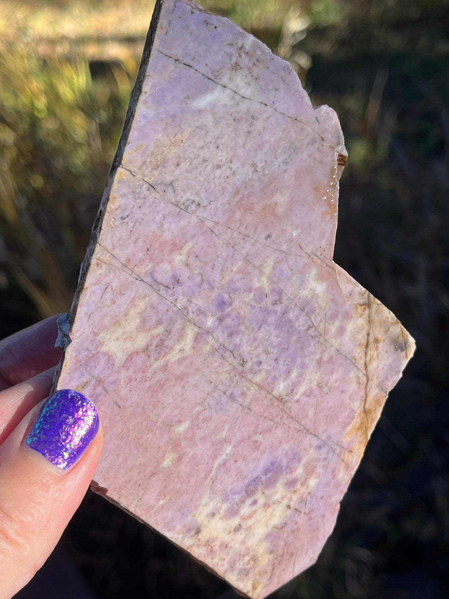 Lavender Turkish Jade Lapidary Slab stone supplies