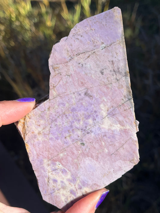 Lavender Turkish Jade Lapidary Slab stone supplies