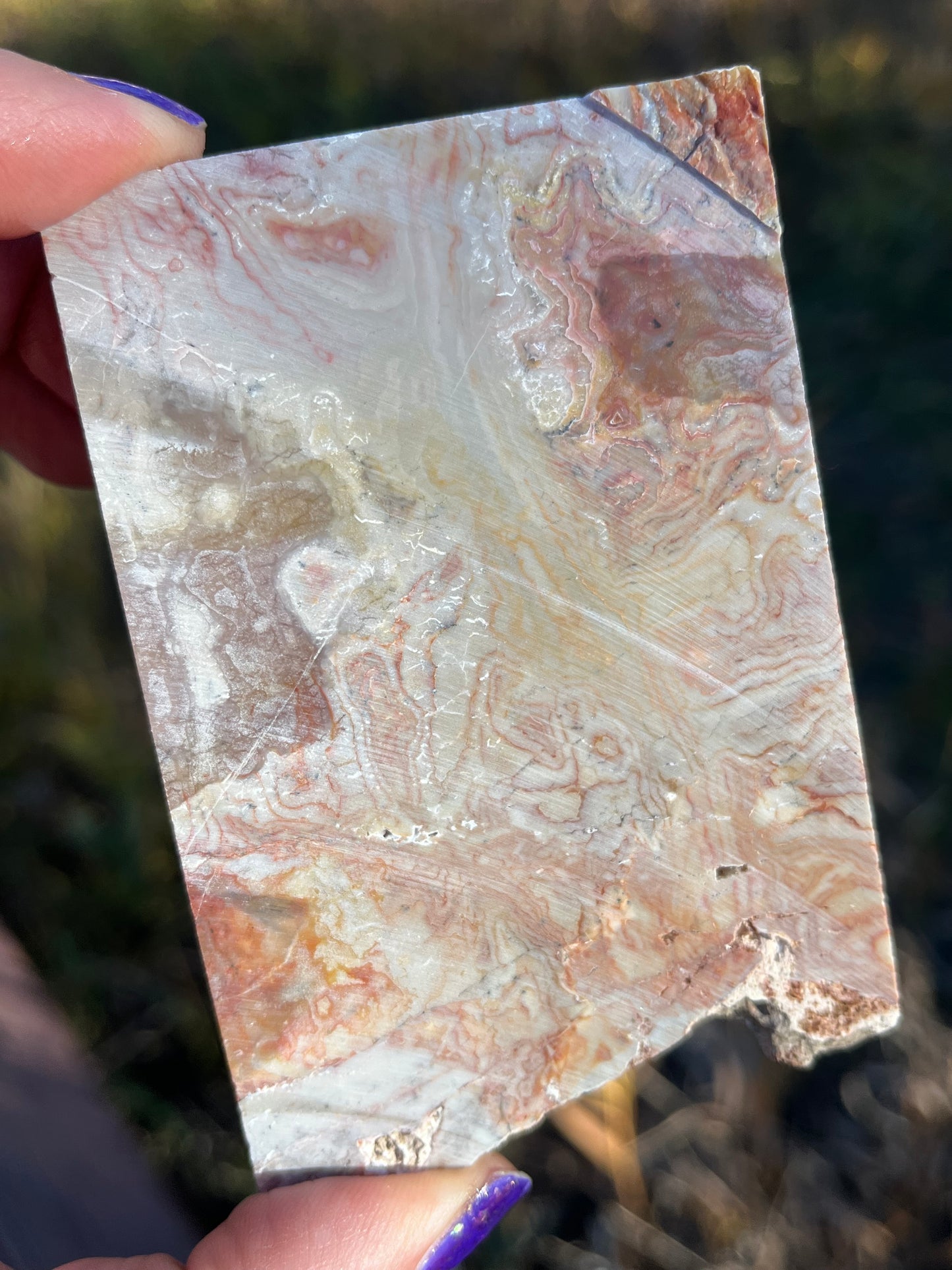 Turkish Delight Agate Lapidary Slab supplies