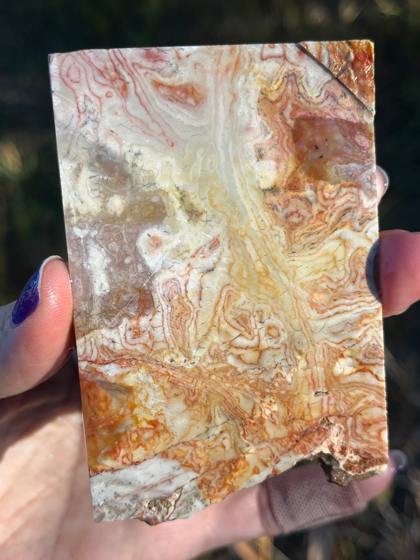 Turkish Delight Agate Lapidary Slab supplies