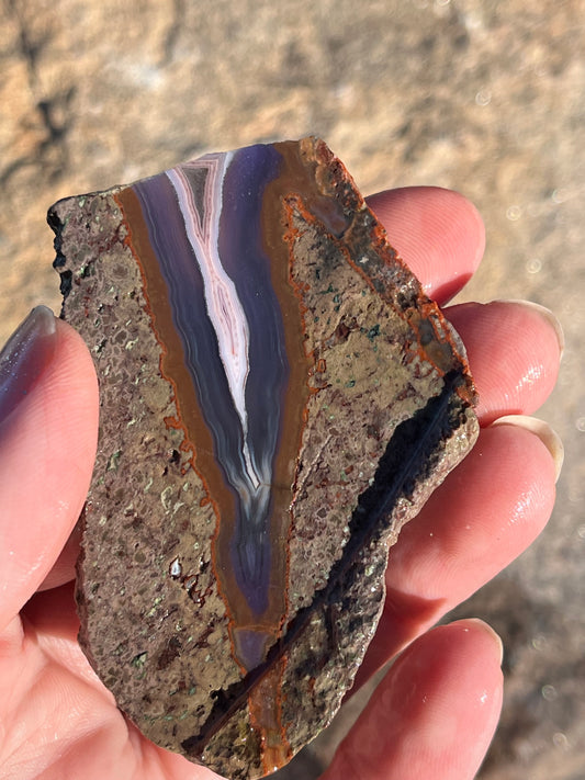 Purple Passion Agate Mexico Lapidary Slab rare