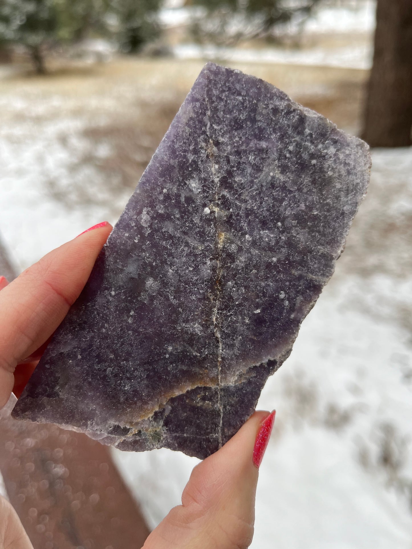 Lepidolite Lapidary slab stone supplies sparkly mica included