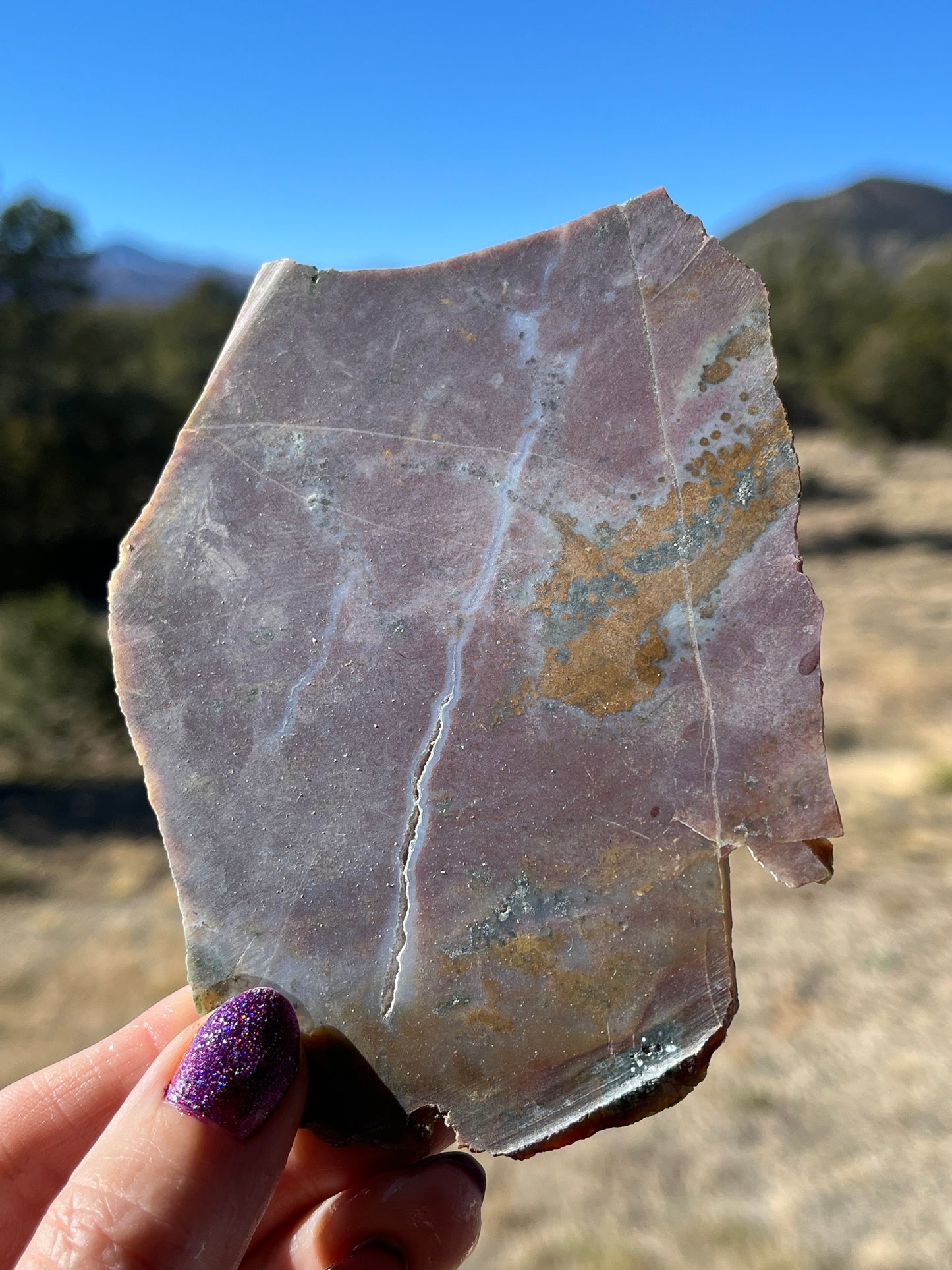 Purple River Jasper Indonesia lapidary stone slab supplies