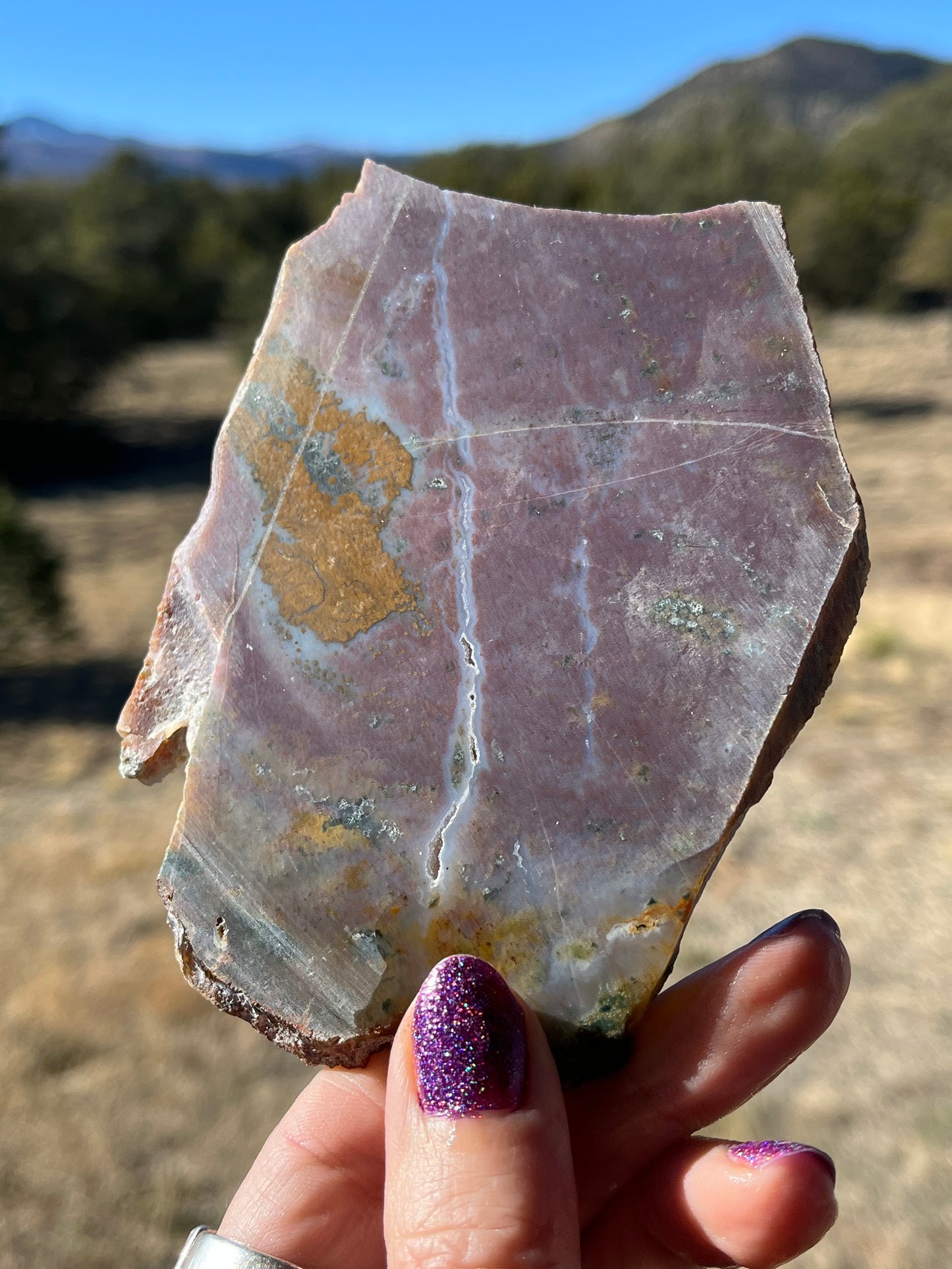 Purple River Jasper Indonesia lapidary stone slab supplies