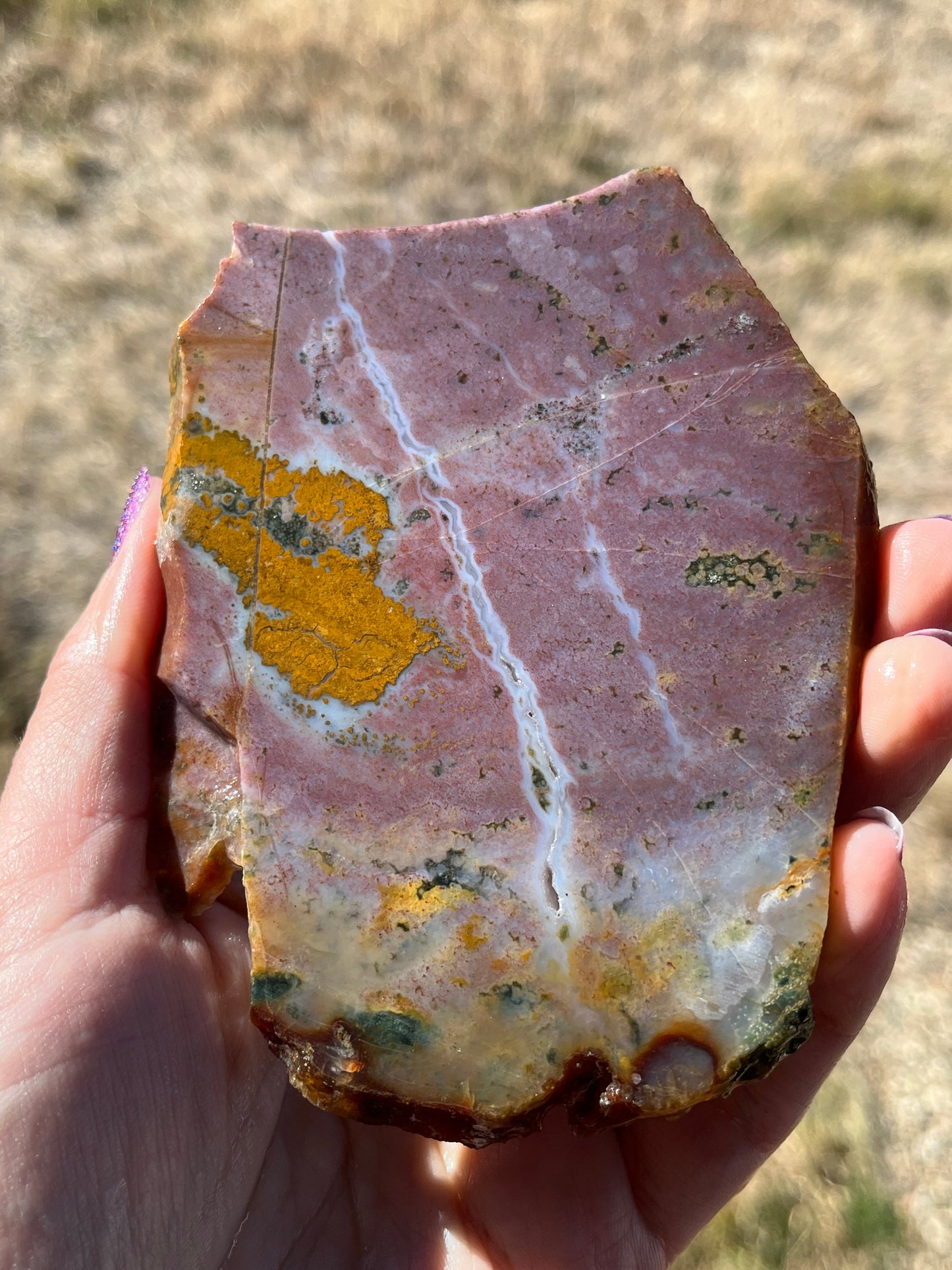 Purple River Jasper Indonesia lapidary stone slab supplies