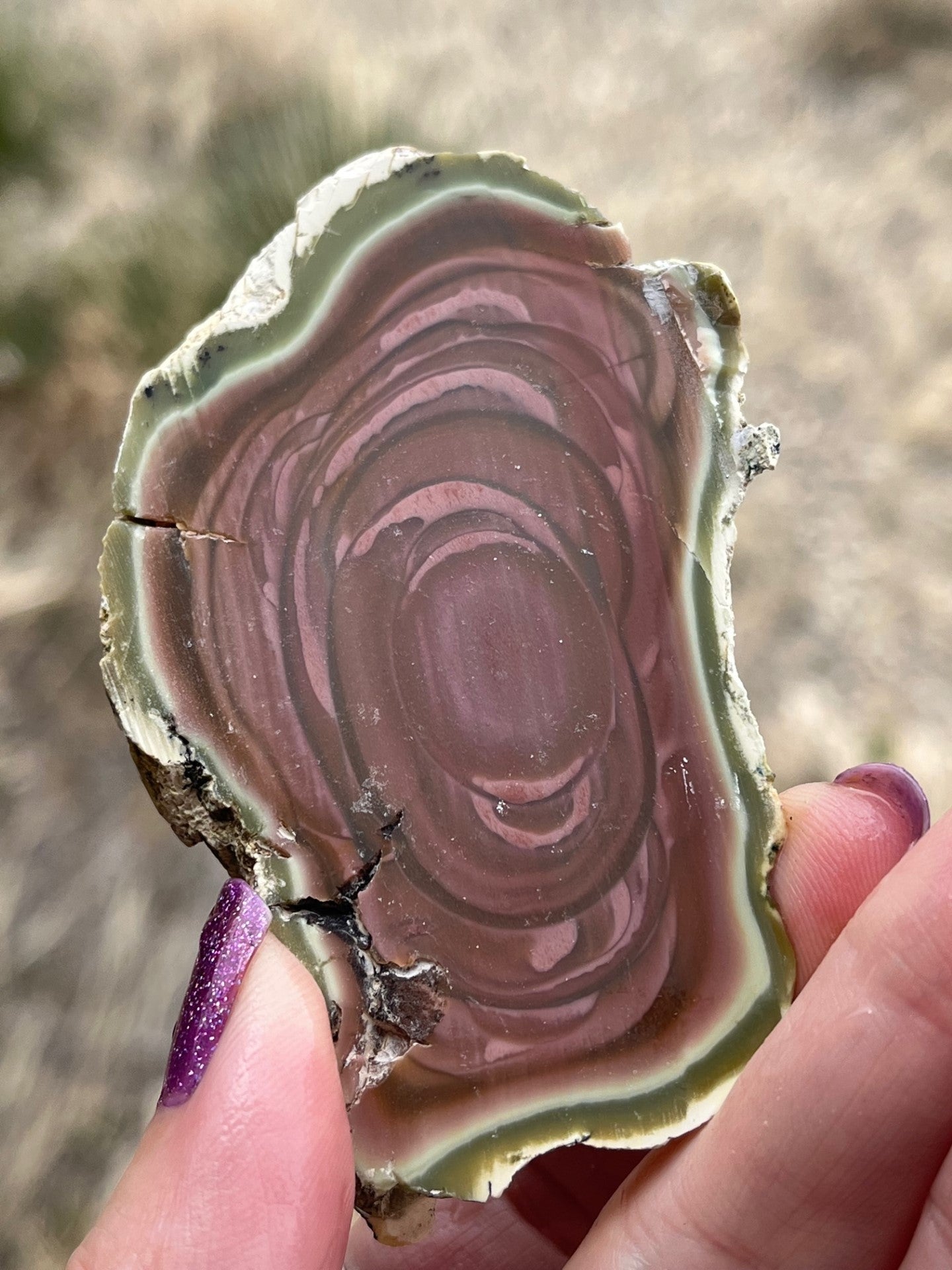 Imperial Jasper lapidary slab stone magenta