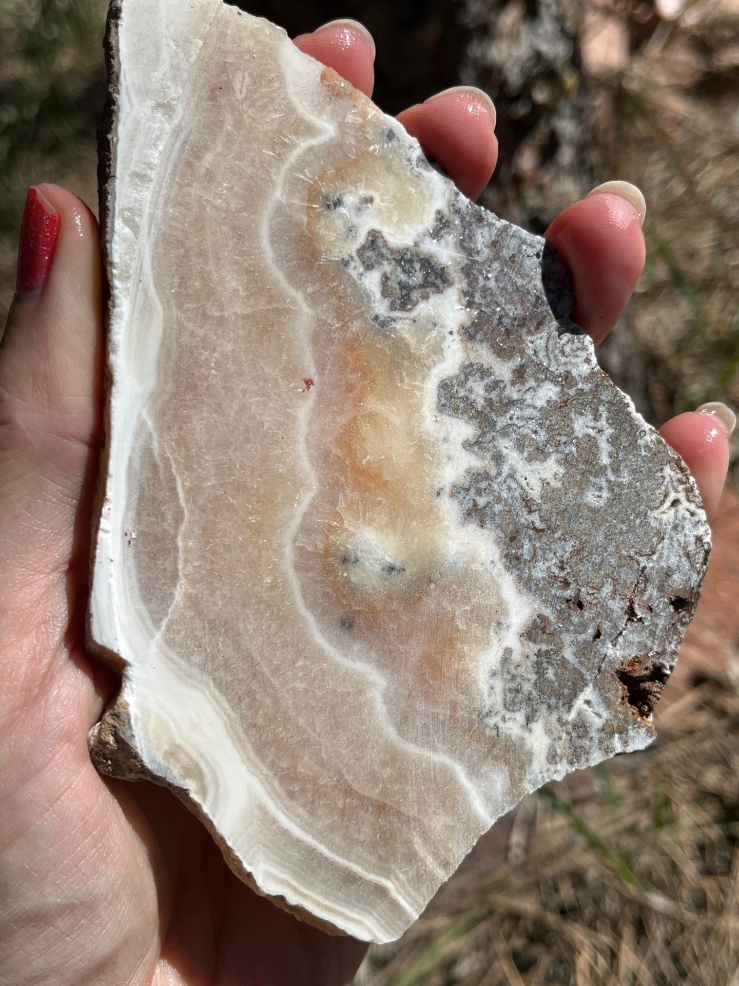 Banded Onyx Lapidary Slab stone