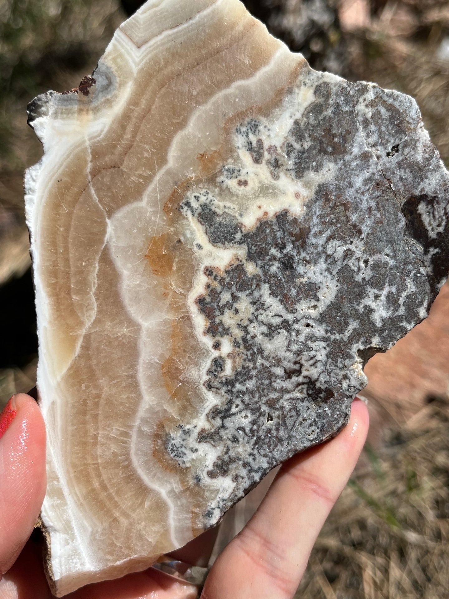 Banded Onyx Lapidary Slab stone