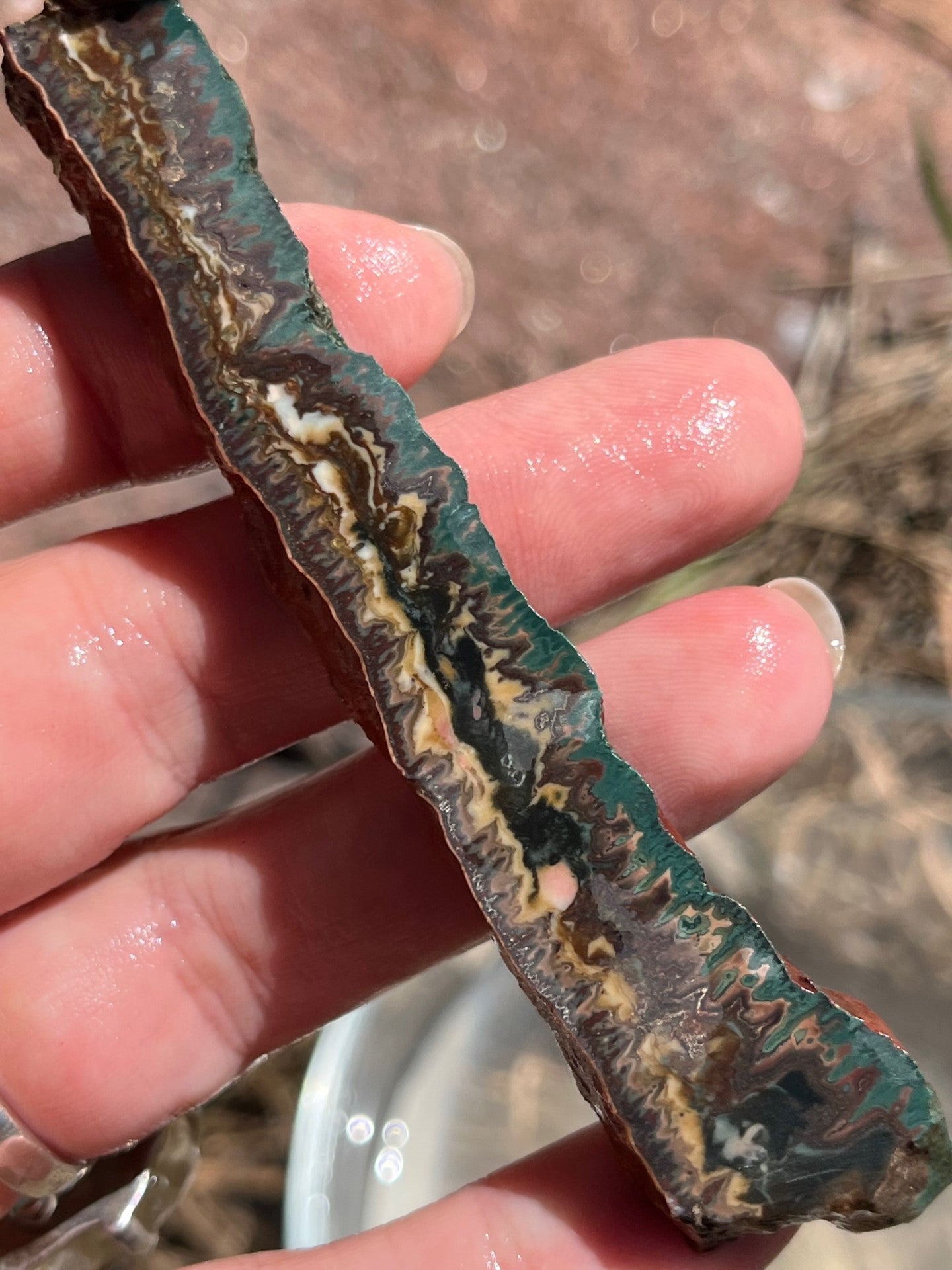 Idaho Seam Agate Lapidary Slab Stone