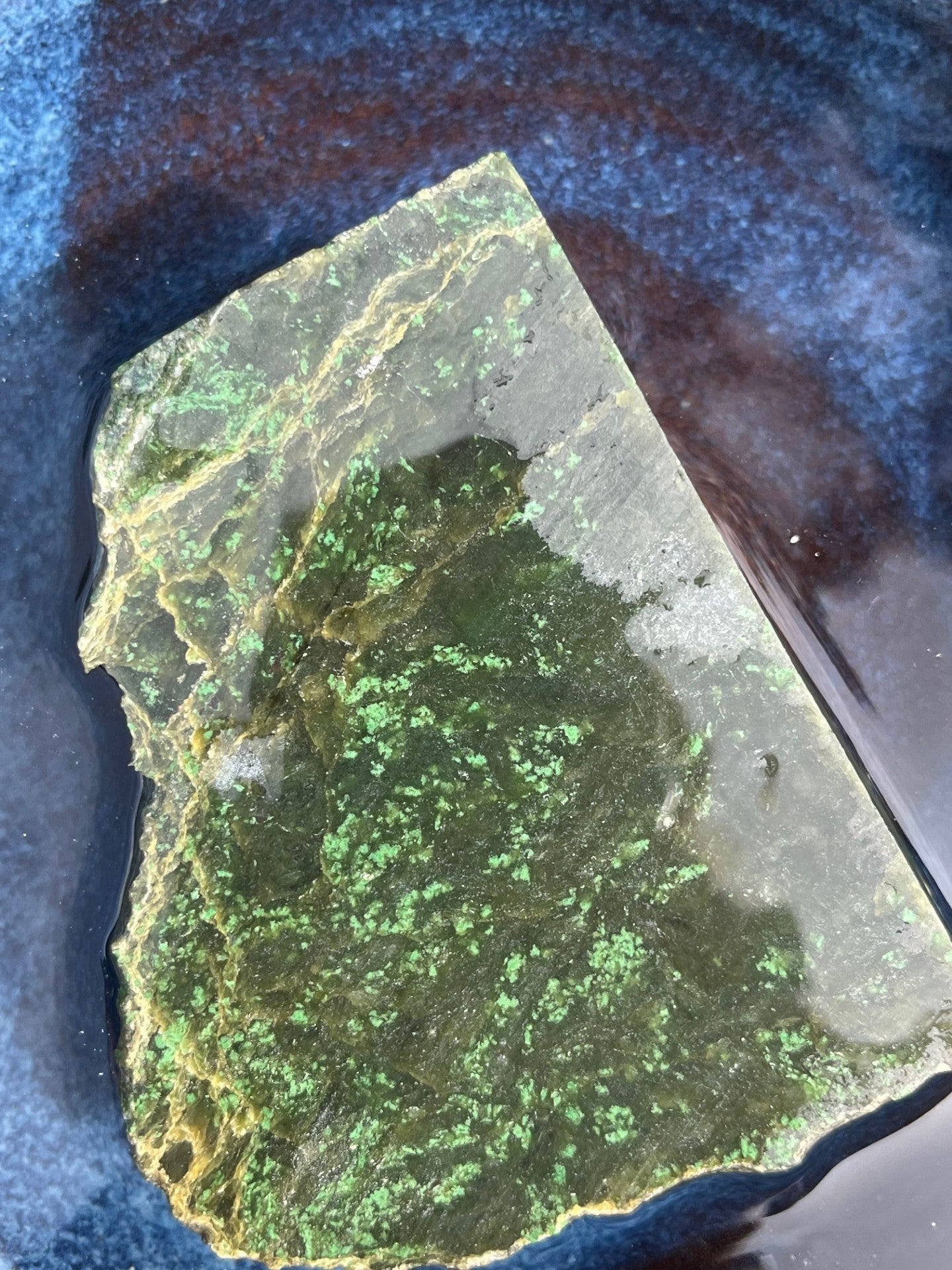 Jade Rough with Chromium Flecks high quality unkown origin