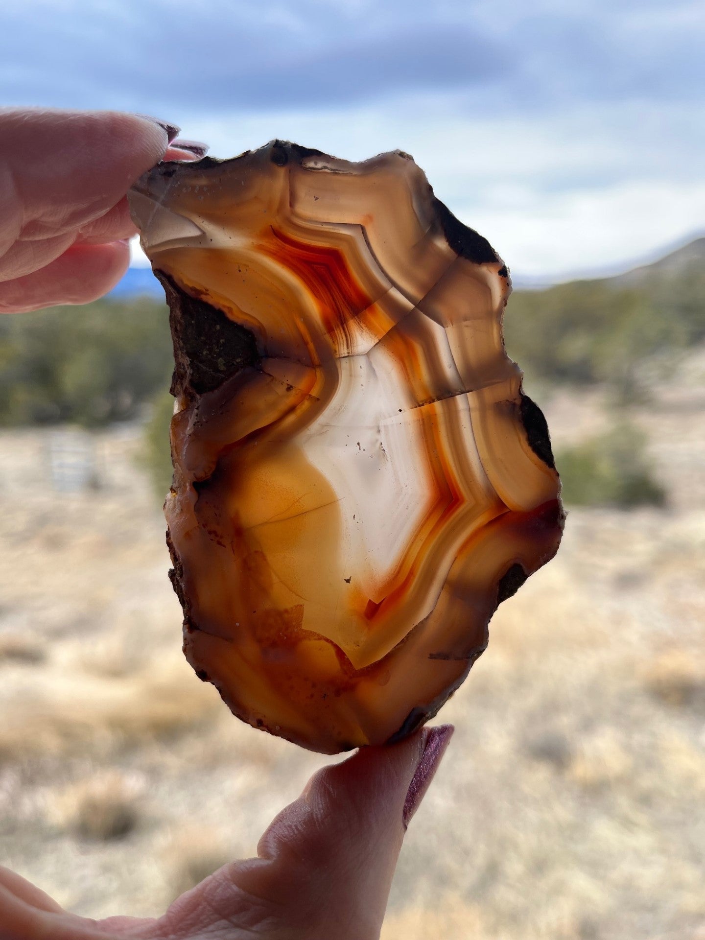 Milawi Agate Lapidary Slab stone