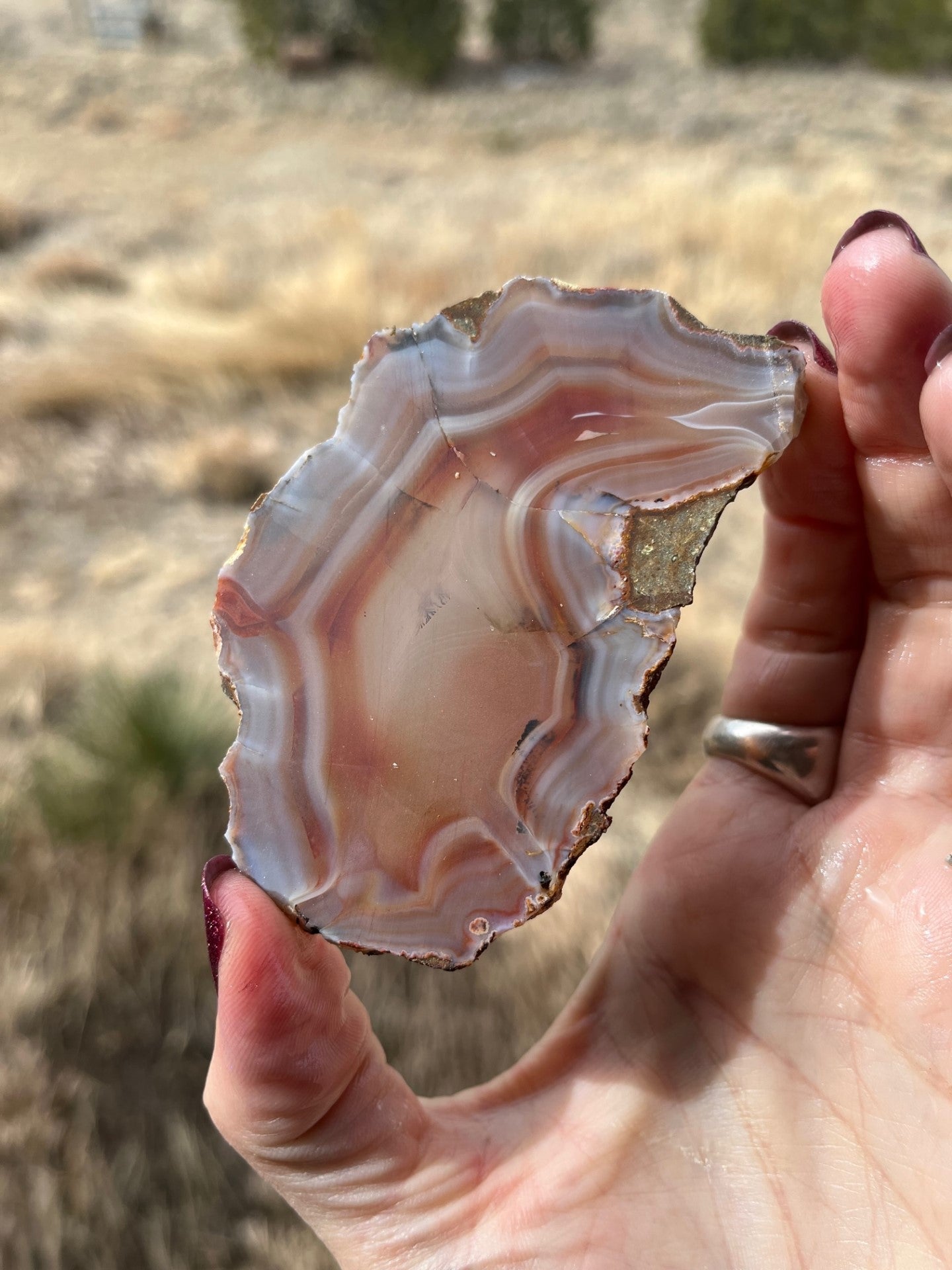 Milawi Agate Lapidary Slab stone