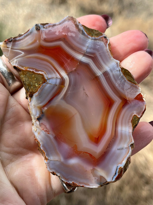 Milawi Agate Lapidary Slab stone