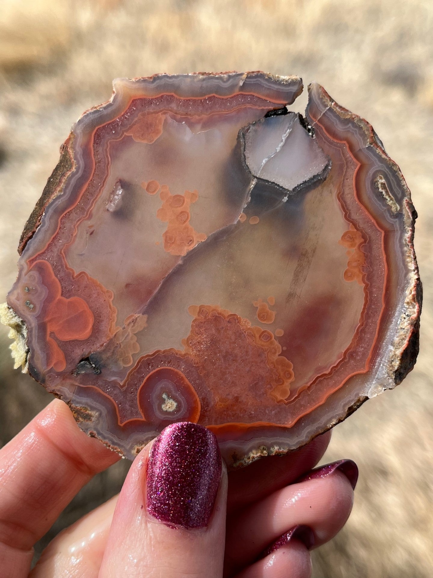 Milawi Agate Lapidary Slab