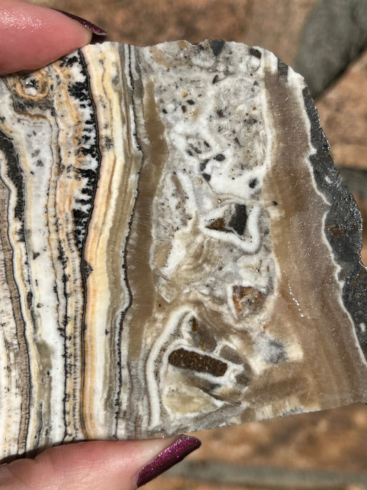 Banded Onyx Lapidary Slab stone