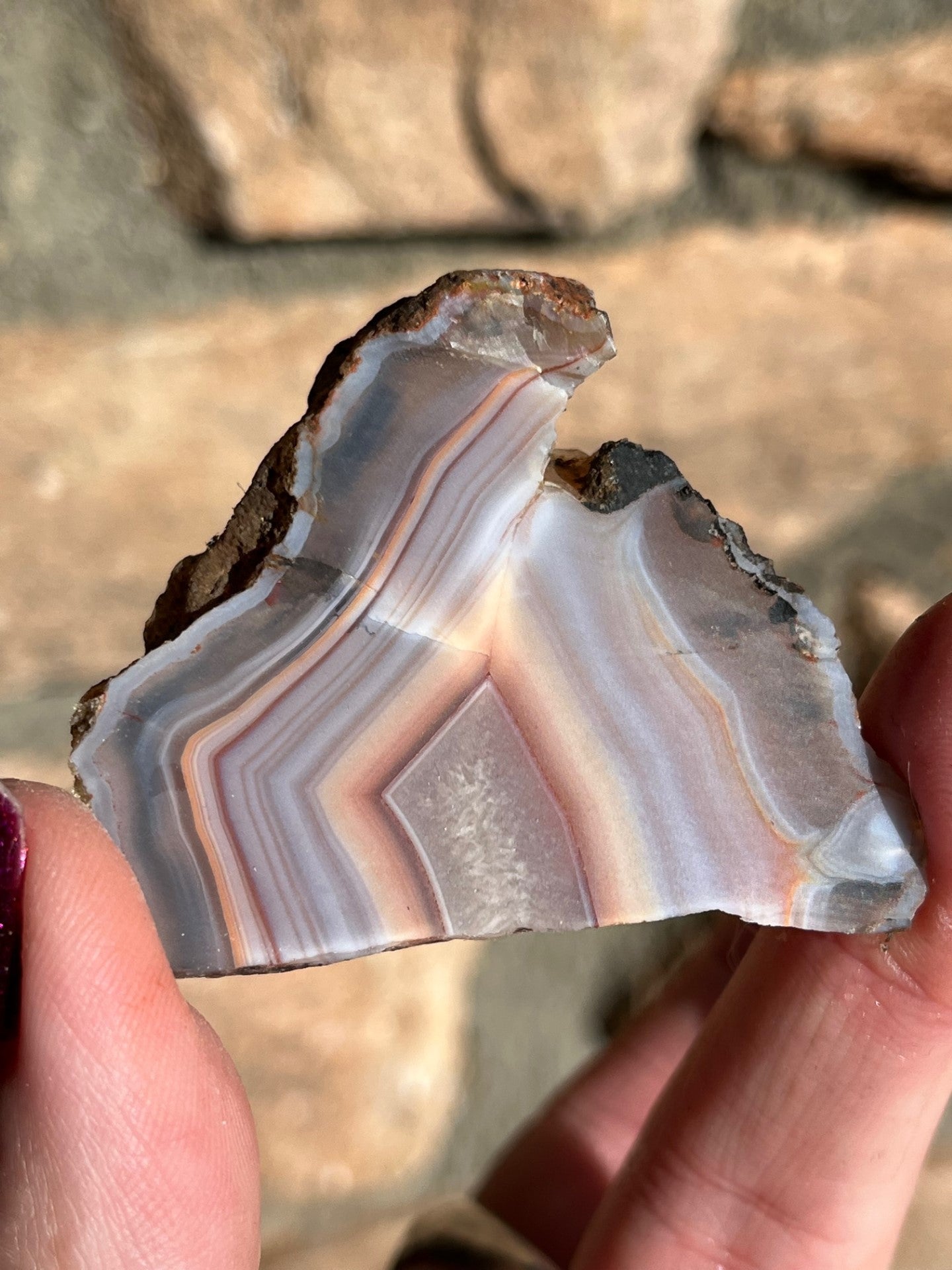 Vintage Island Agate 1970's Lapidary Slab natural stone