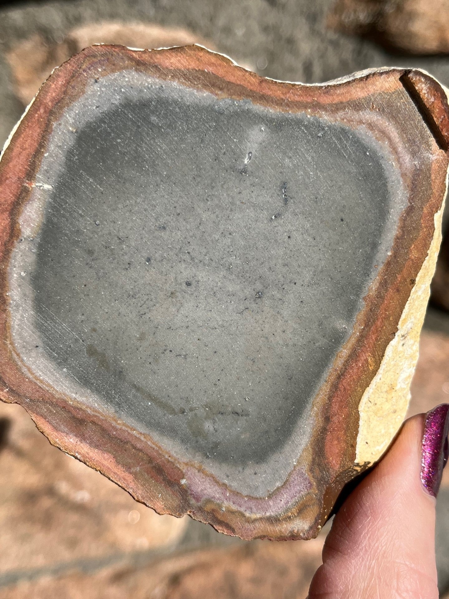 Polychrome Jasper Lapidary Slab slice