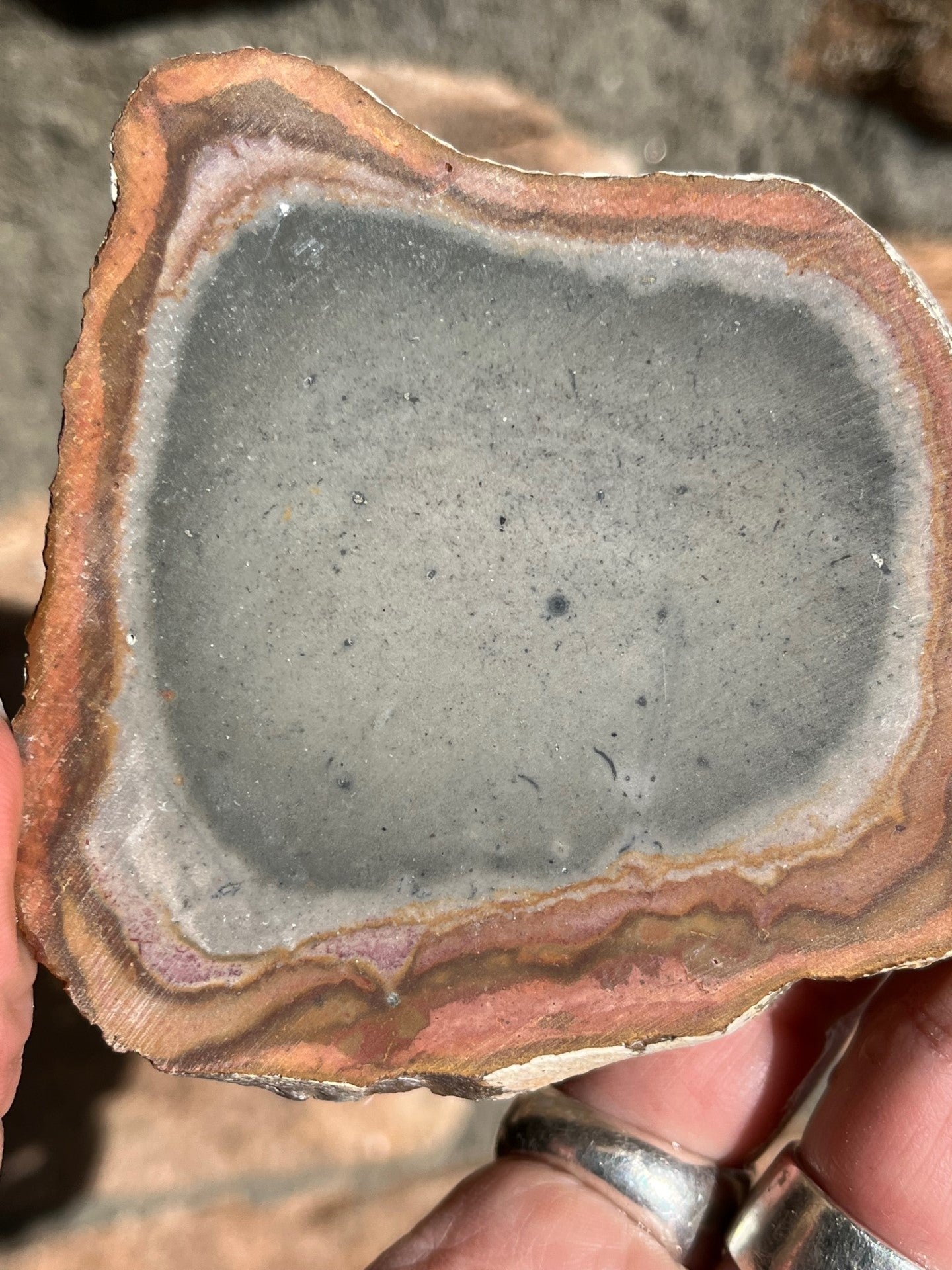 Polychrome Jasper Lapidary Slab slice